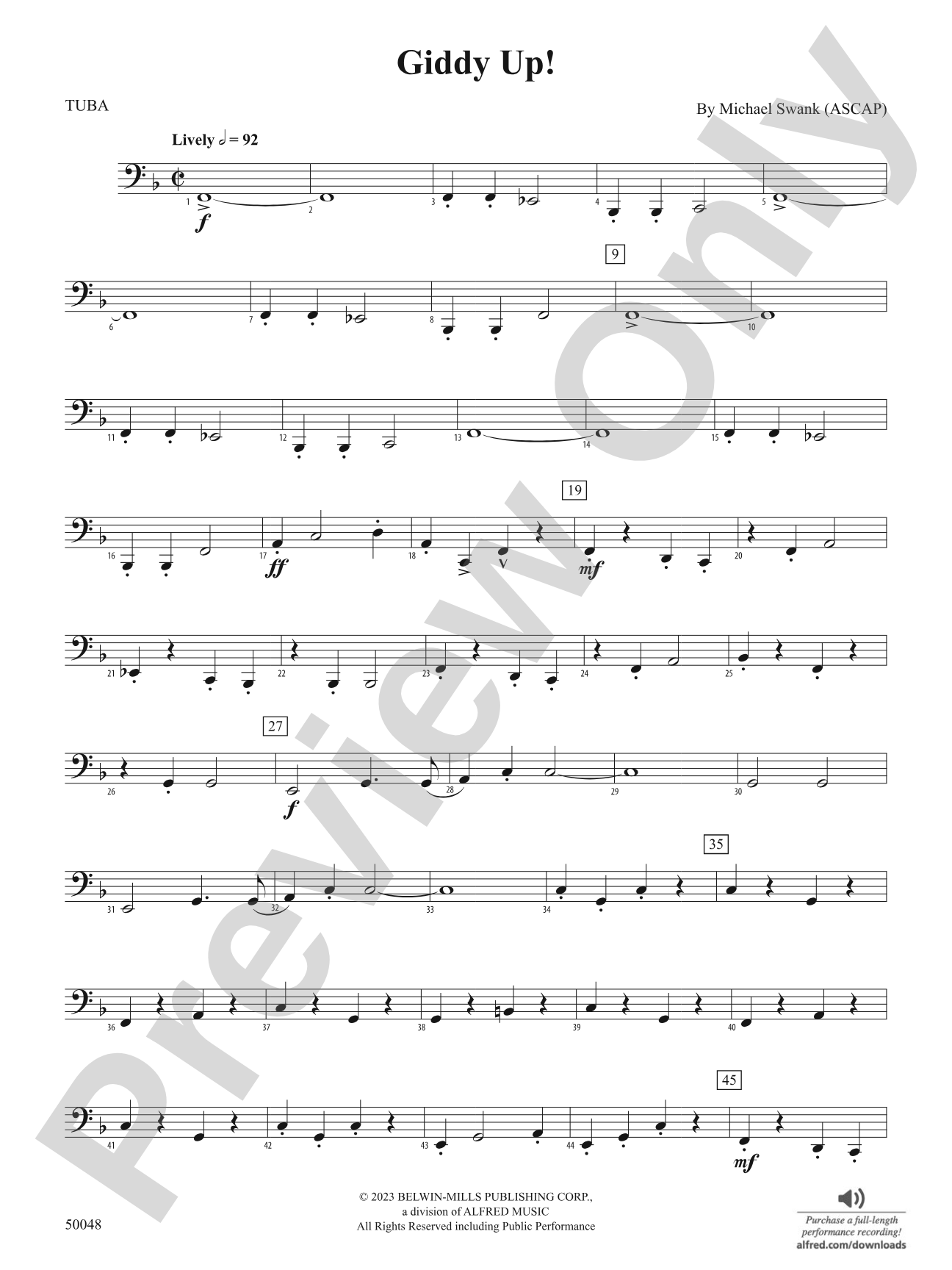 Giddy Up!: Tuba