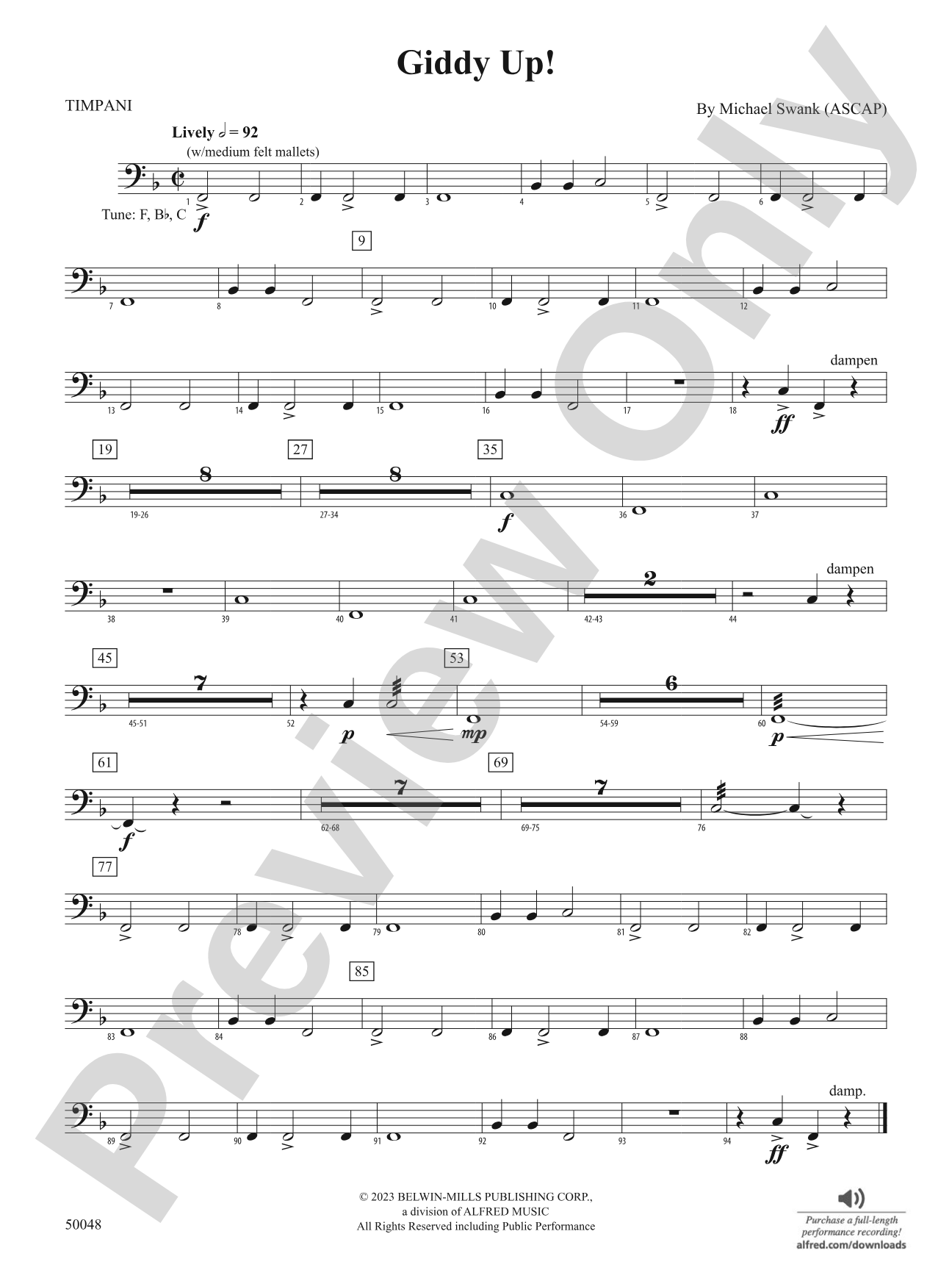 Giddy Up!: Timpani