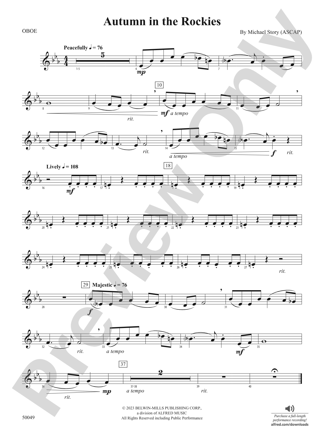 Autumn in the Rockies: Oboe