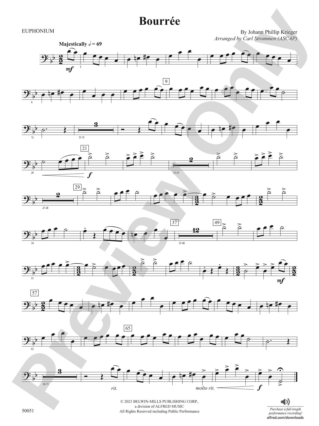 Bourrée: Baritone B.C.