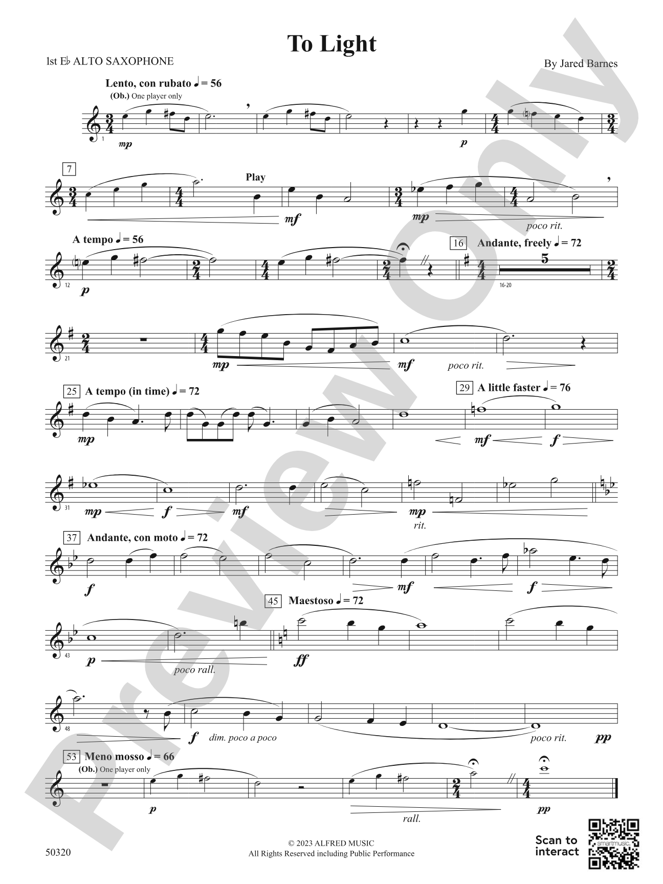 To Light: E-flat Alto Saxophone