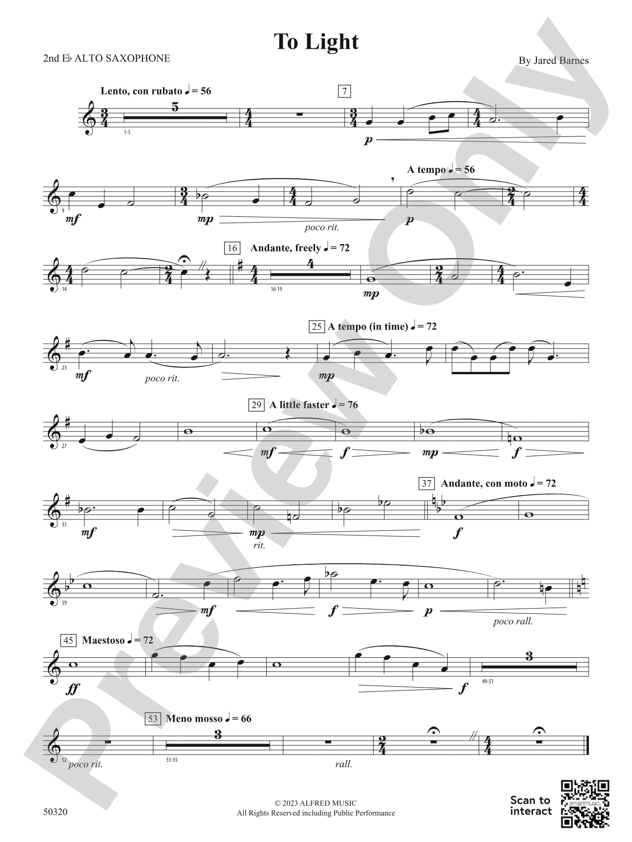 To Light: 2nd E-flat Alto Saxophone