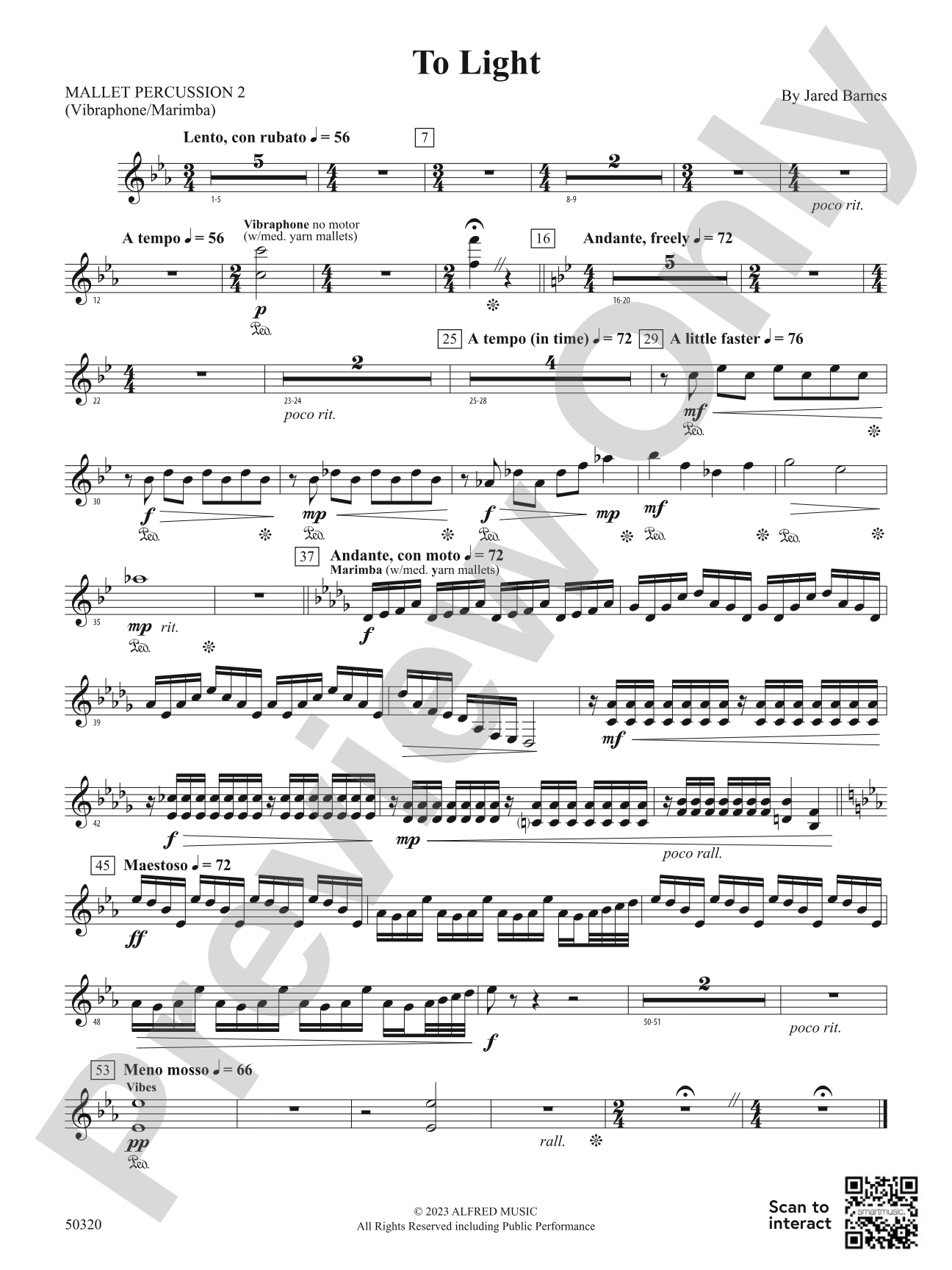 To Light: 2nd Mallet Percussion