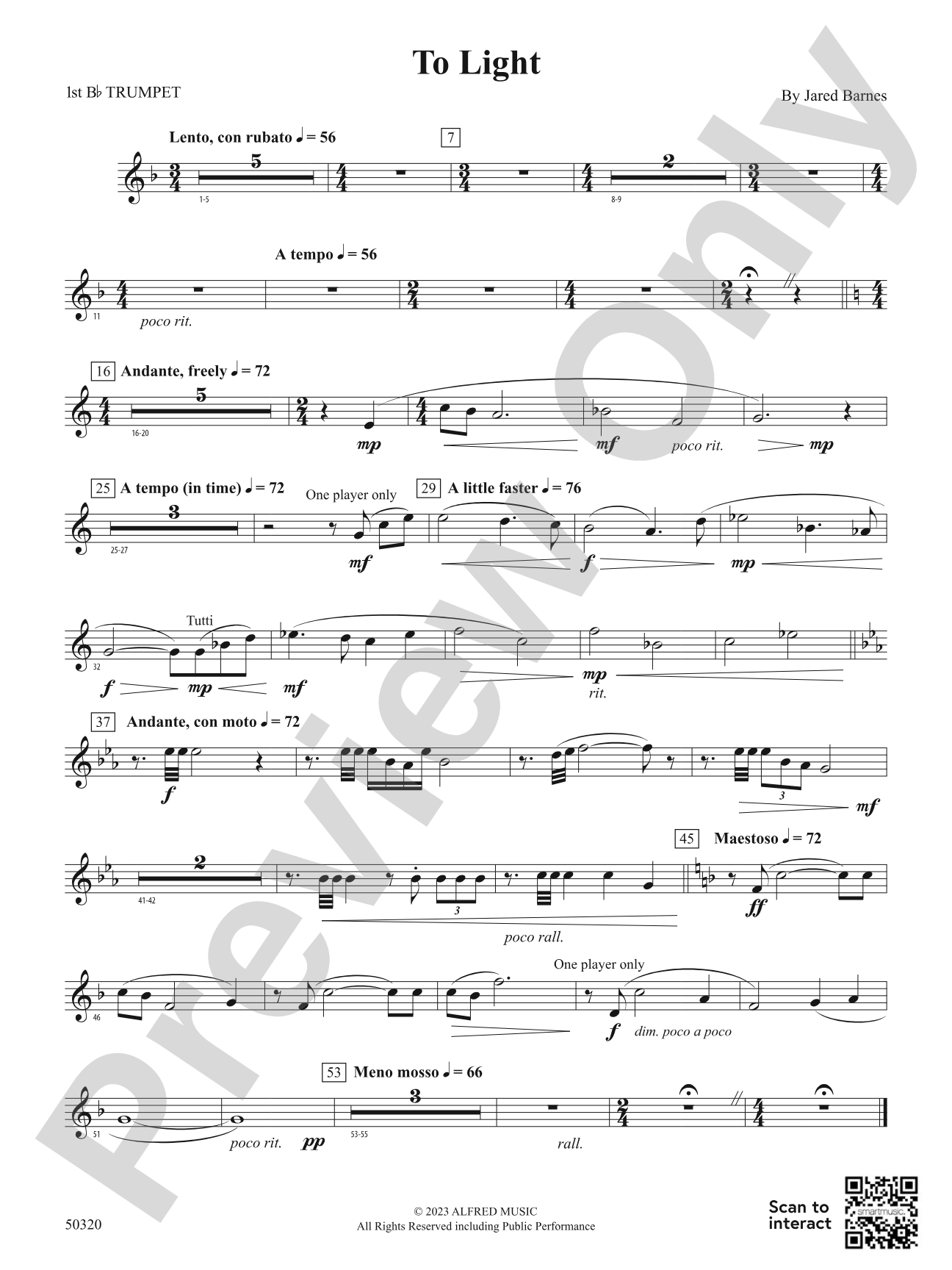 To Light: 1st B-flat Trumpet