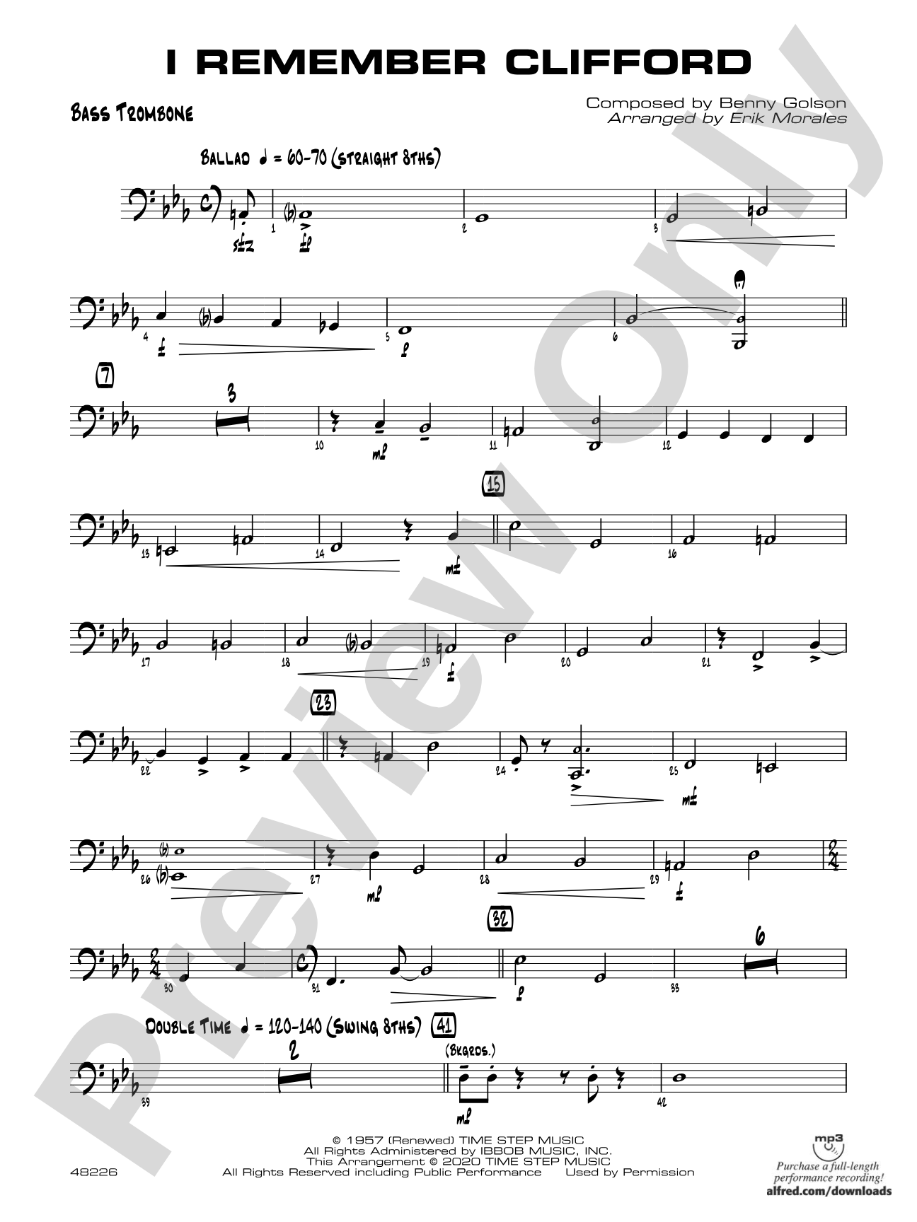 I Remember Clifford: Bass Trombone