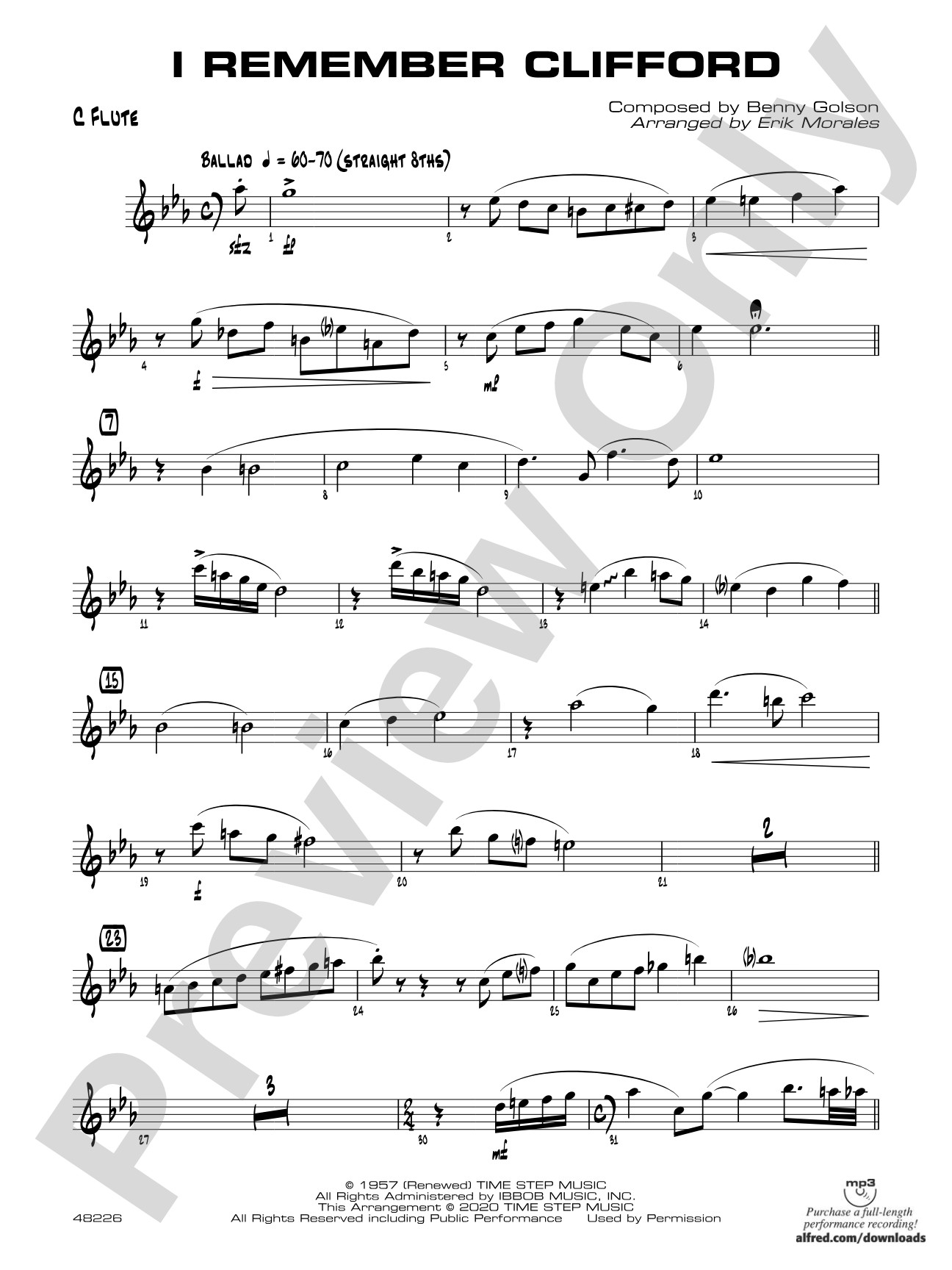 I Remember Clifford: Flute