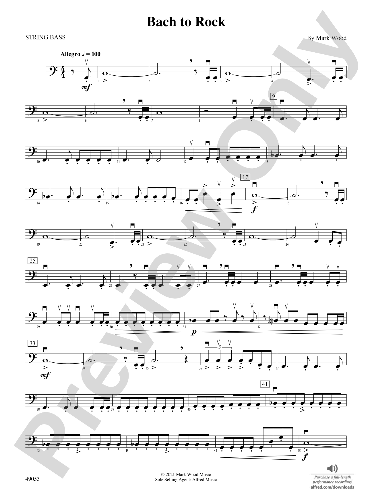 Bach to Rock: String Bass