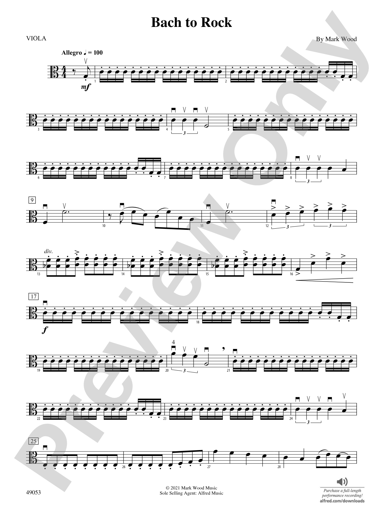 Bach to Rock: Viola