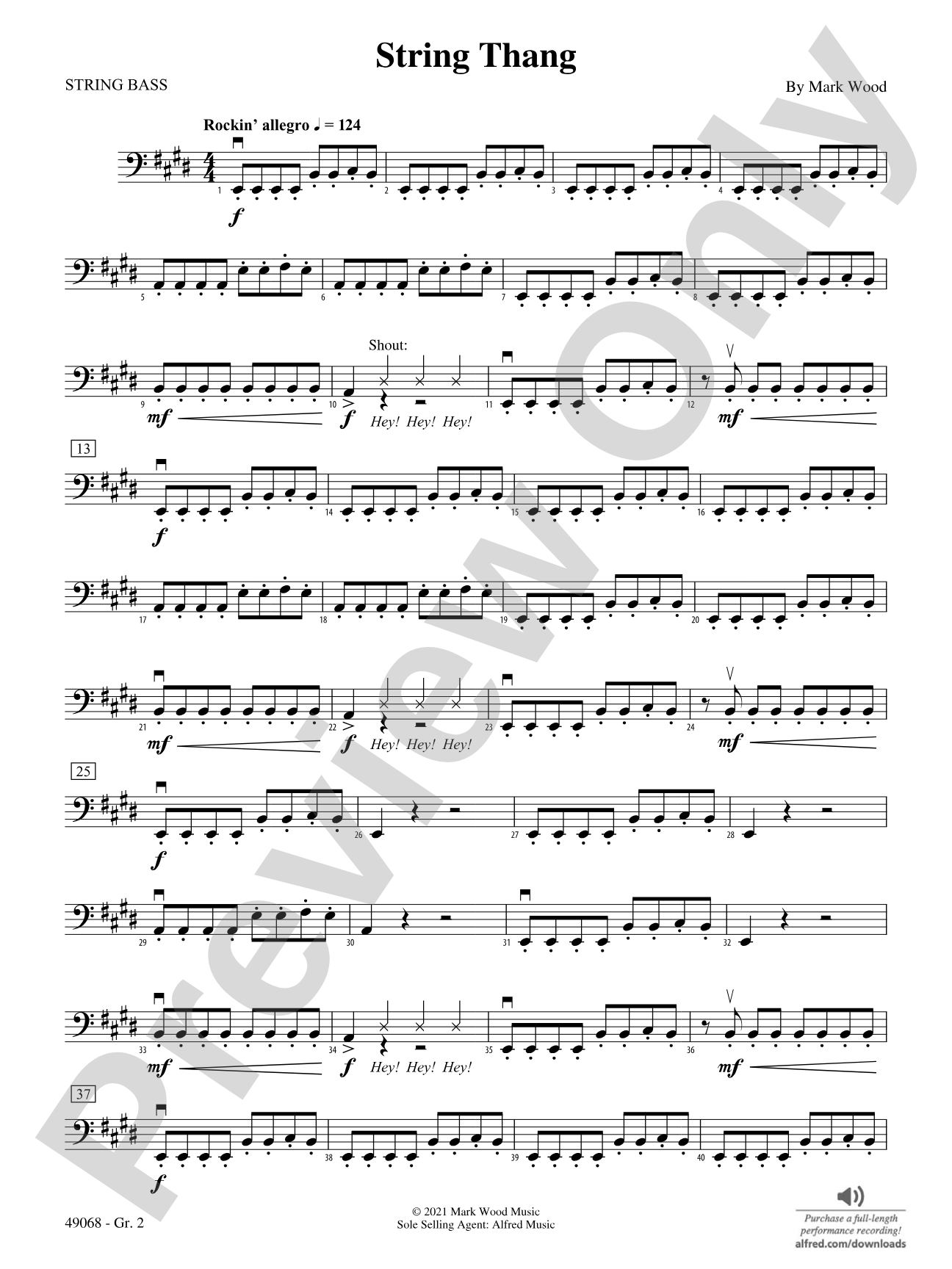 String Thang: String Bass - Grade 2