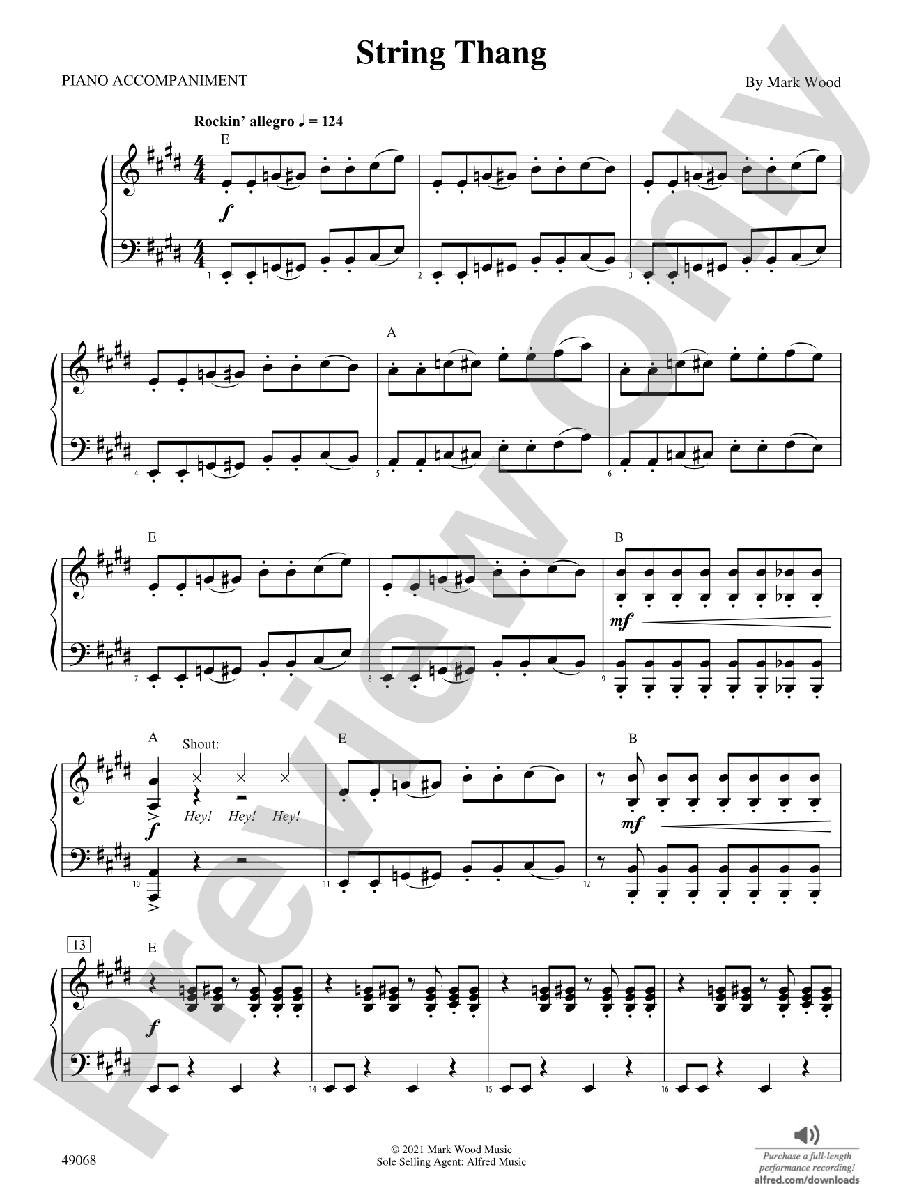 String Thang: Piano Accompaniment