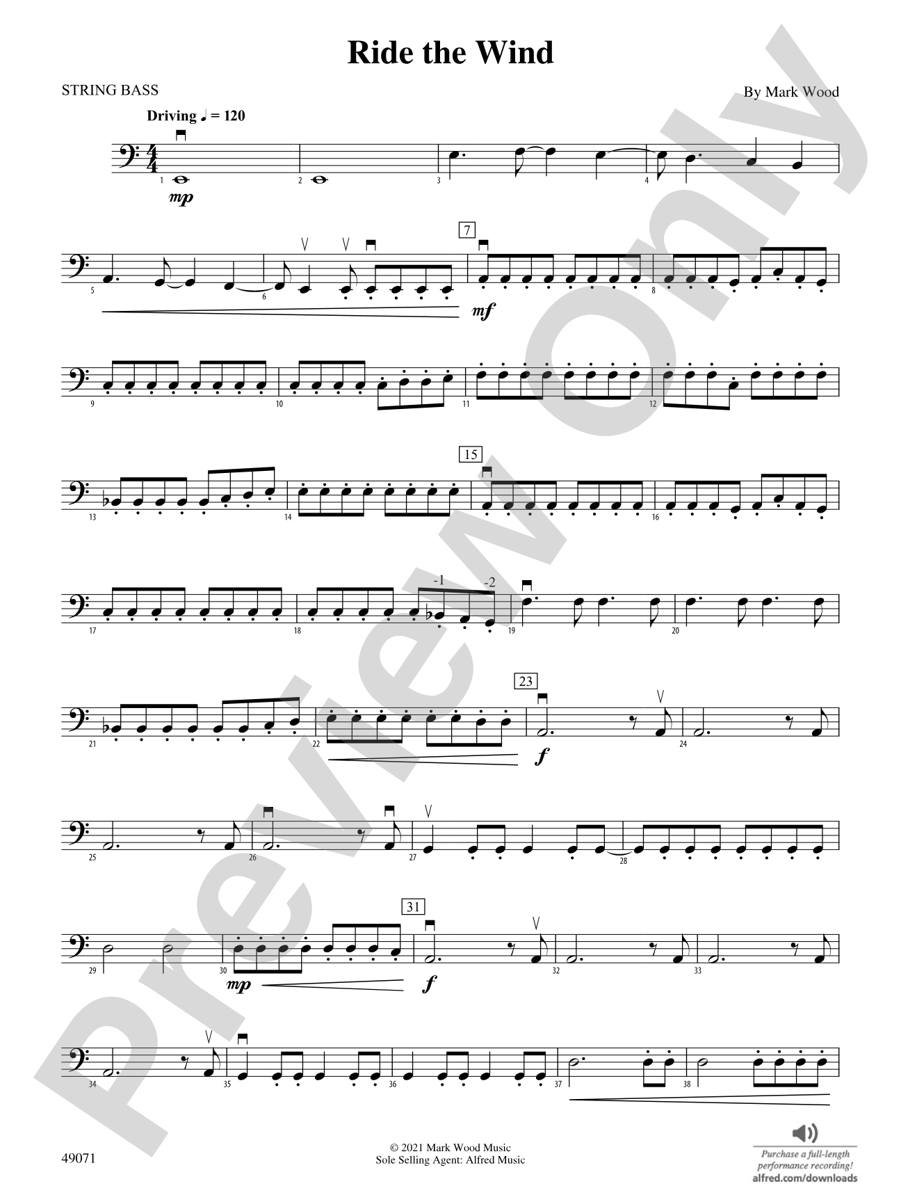 Ride the Wind: String Bass