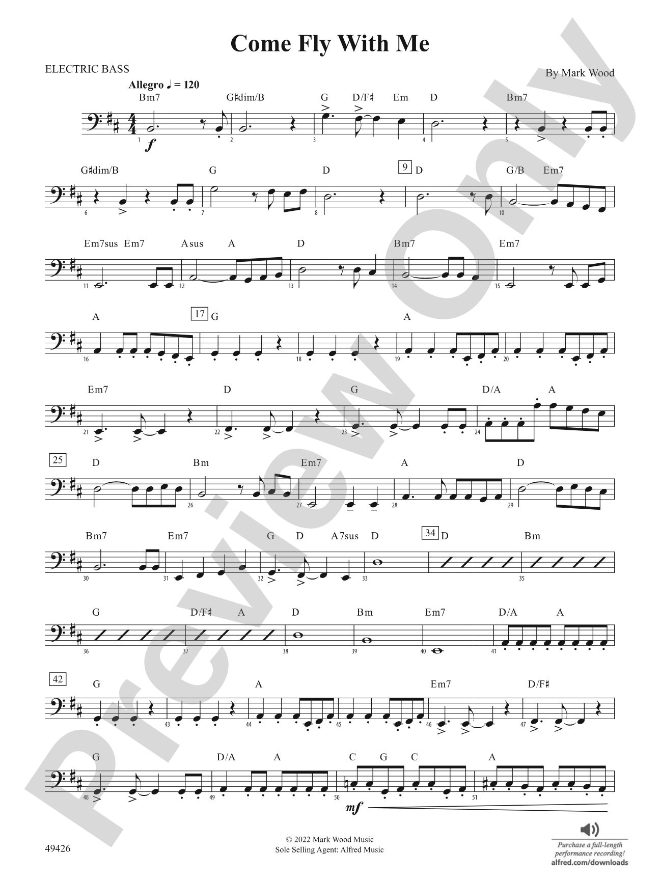 Come Fly with Me: Electric Bass