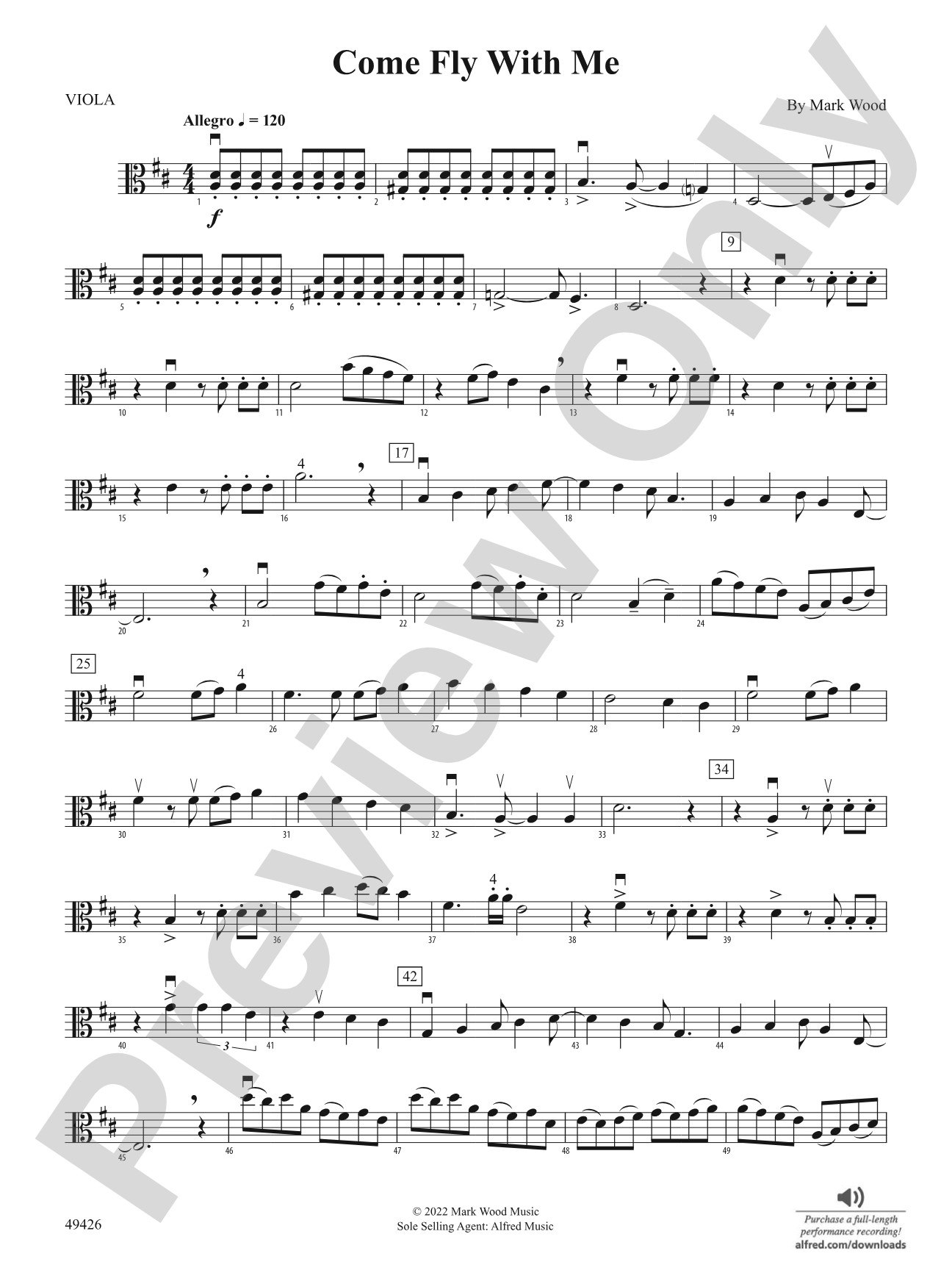 Come Fly with Me: Viola