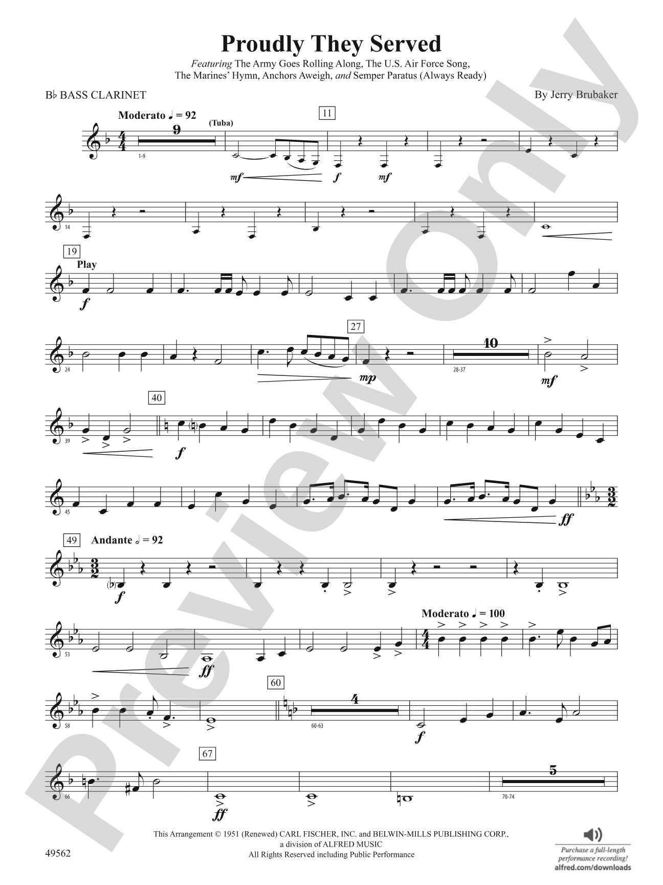 Proudly They Served: B-flat Bass Clarinet
