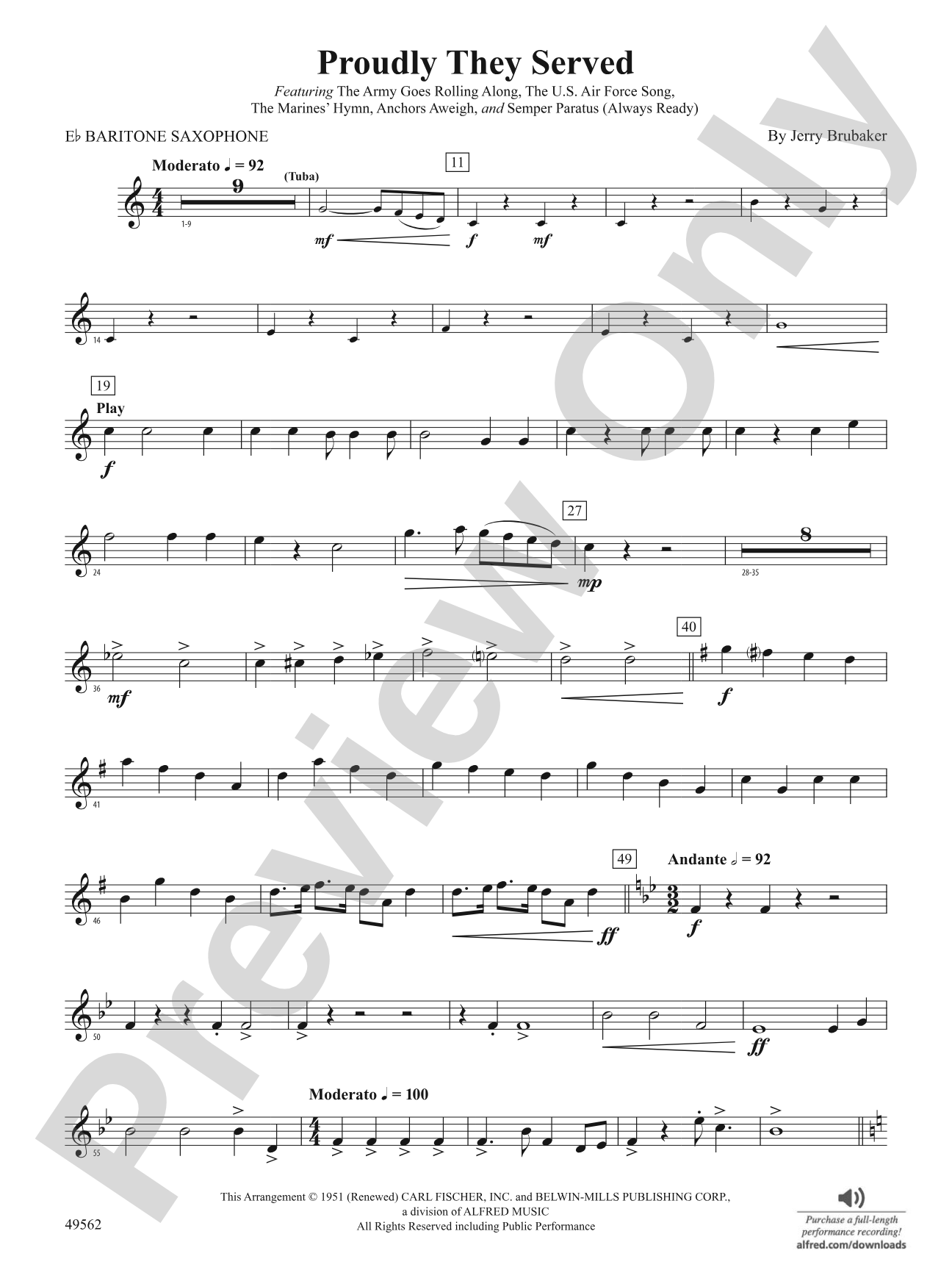 Proudly They Served: E-flat Baritone Saxophone