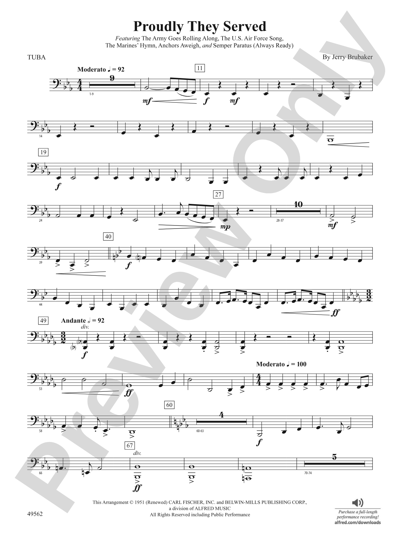 Proudly They Served: Tuba
