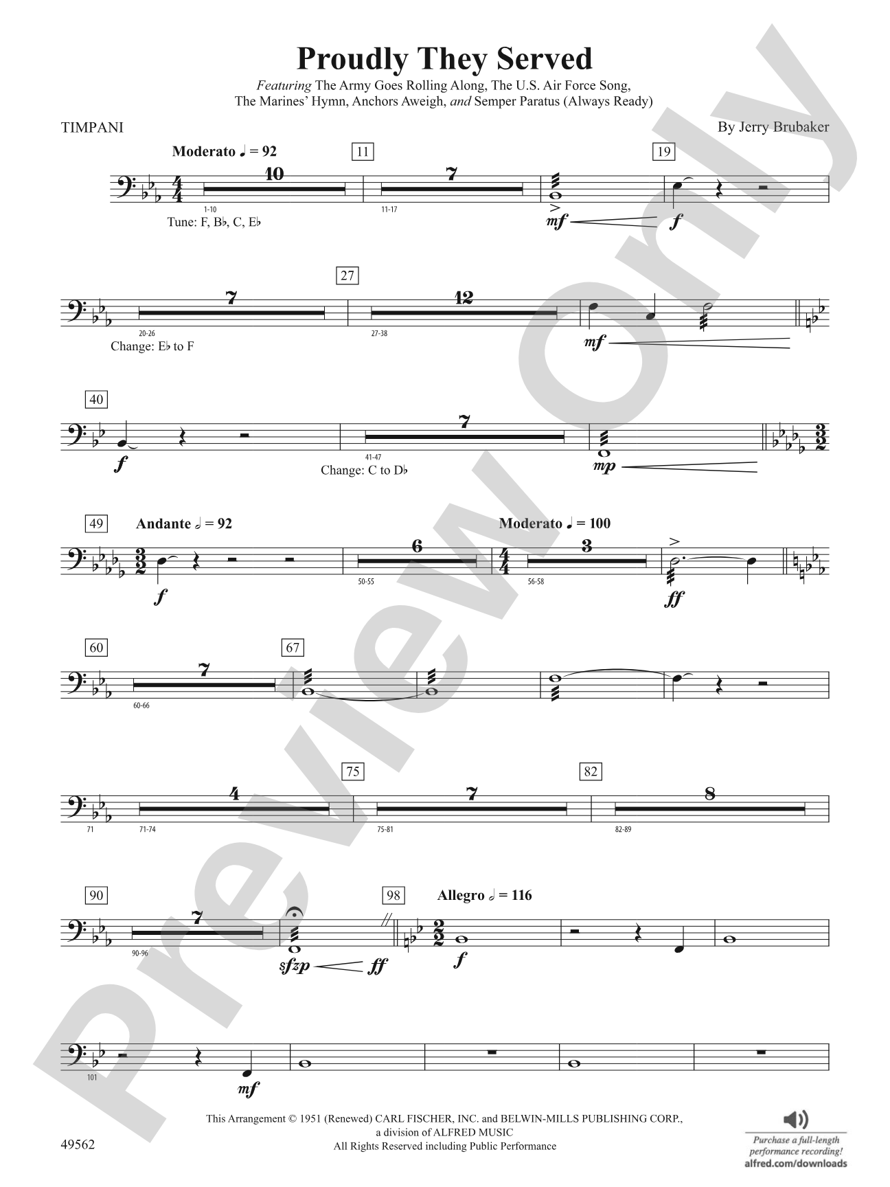 Proudly They Served: Timpani