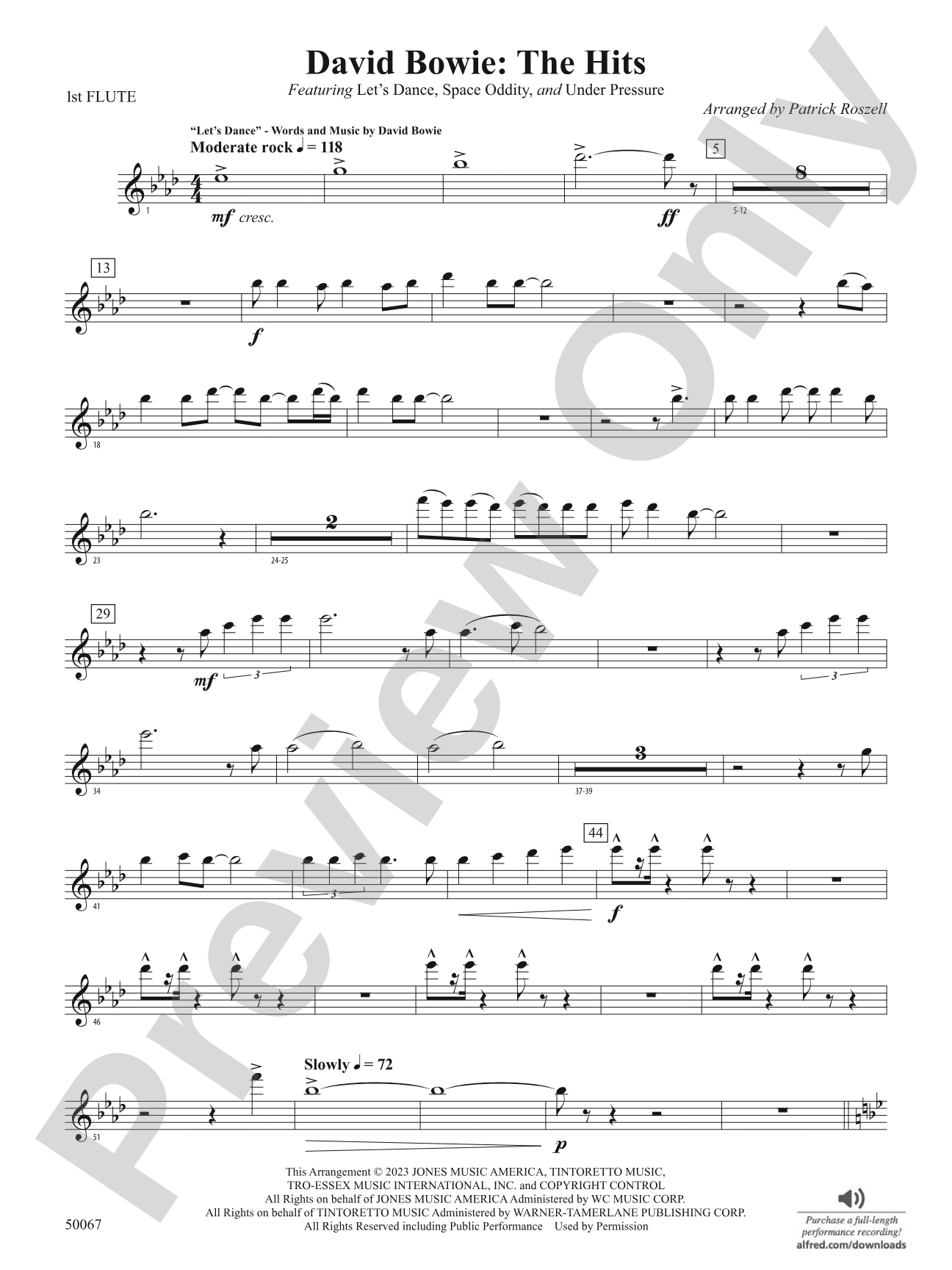 David Bowie: The Hits: Flute