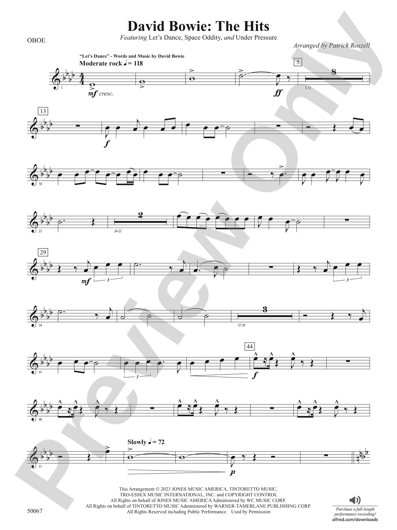 David Bowie: The Hits: Oboe