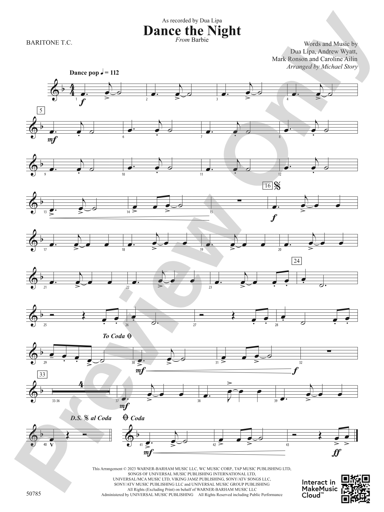 Dance the Night: Baritone T.C.