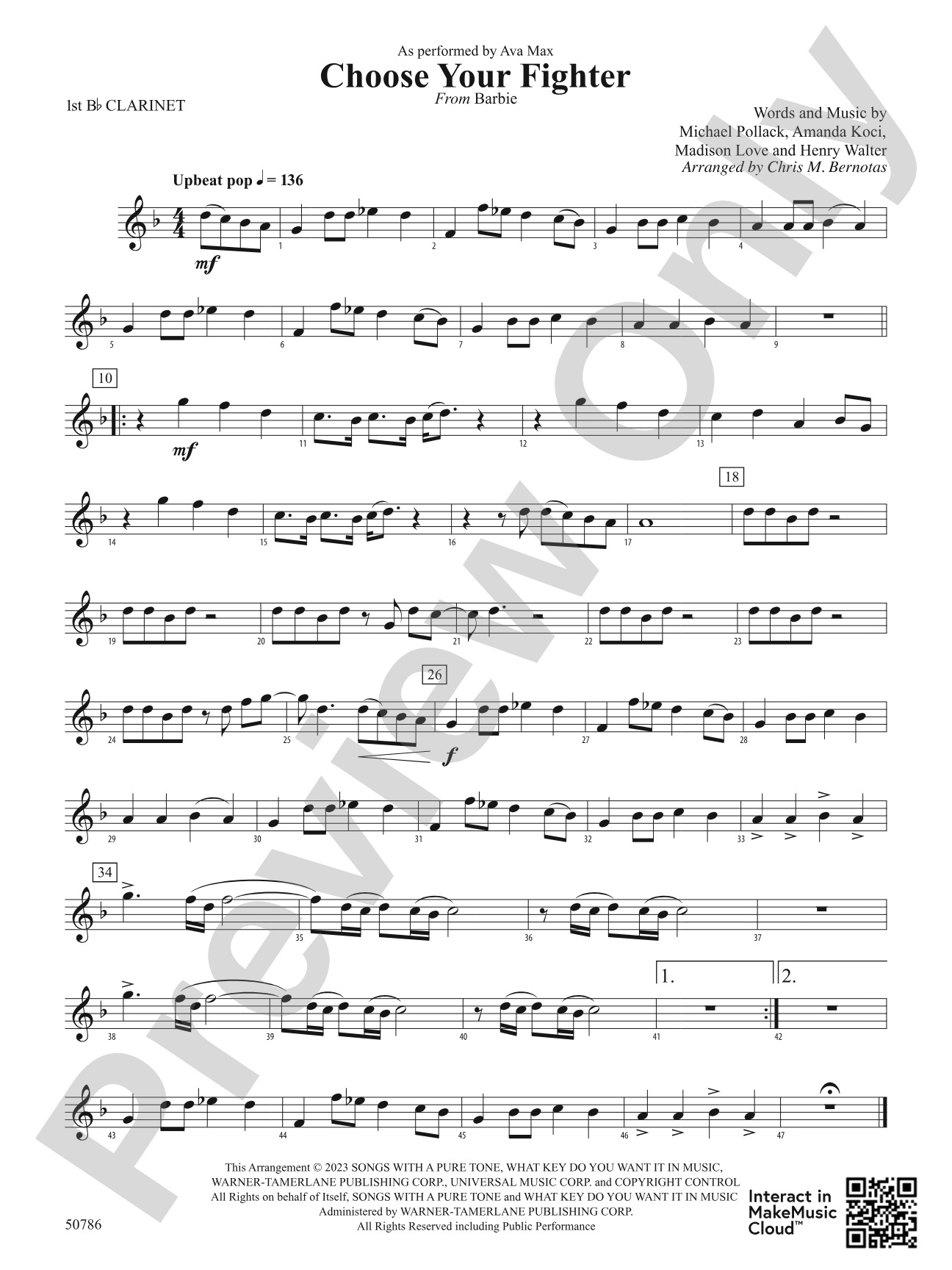 Choose Your Fighter: 1st B-flat Clarinet