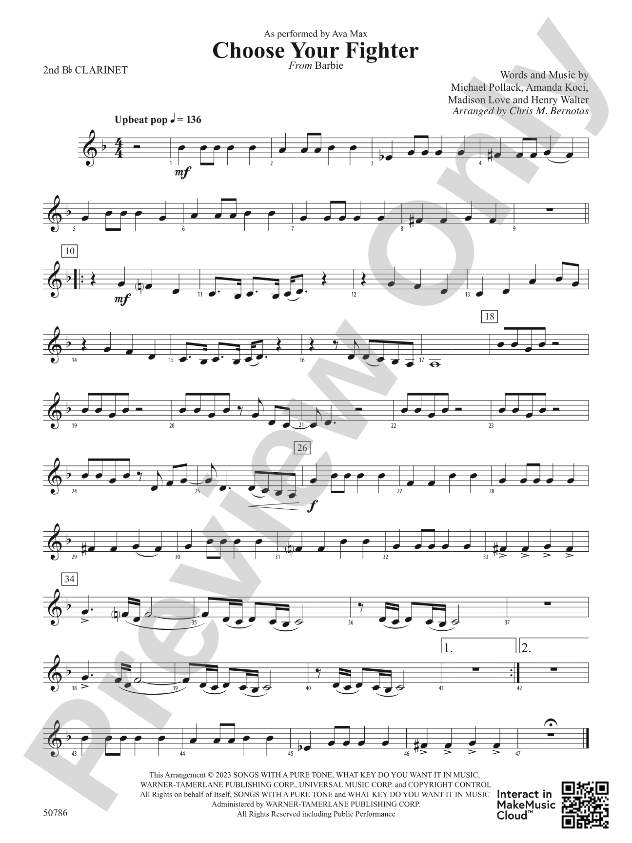 Choose Your Fighter: 2nd B-flat Clarinet