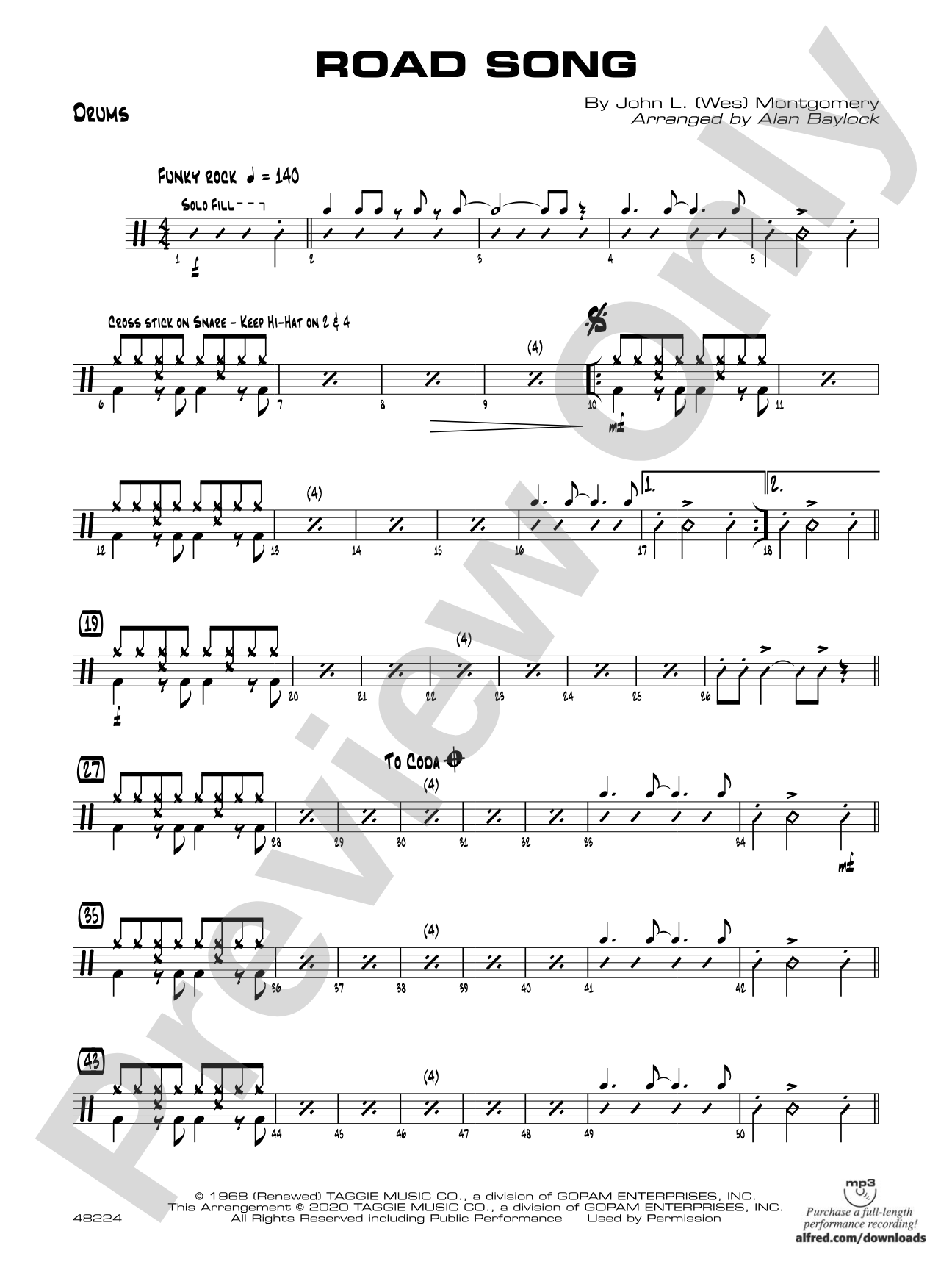 Road Song: Drums
