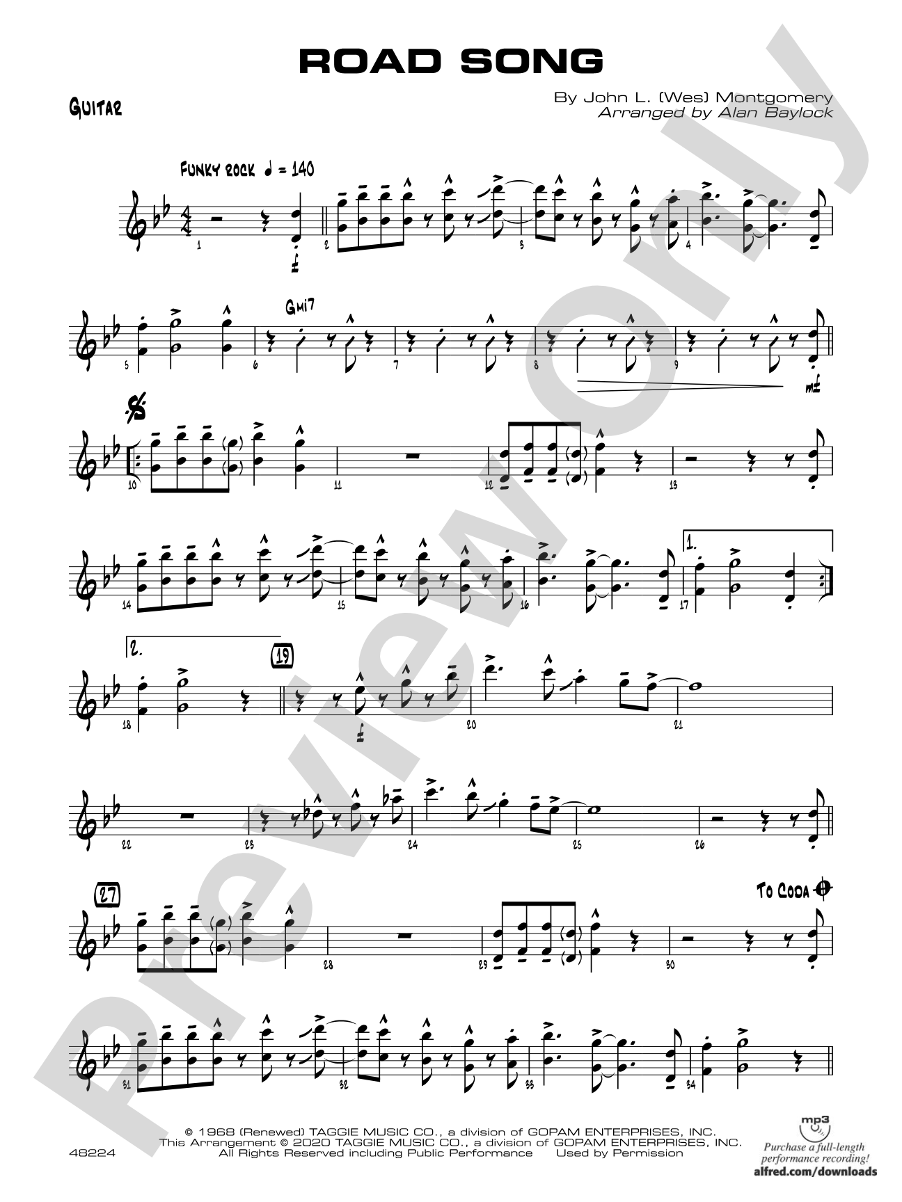 Road Song: Guitar