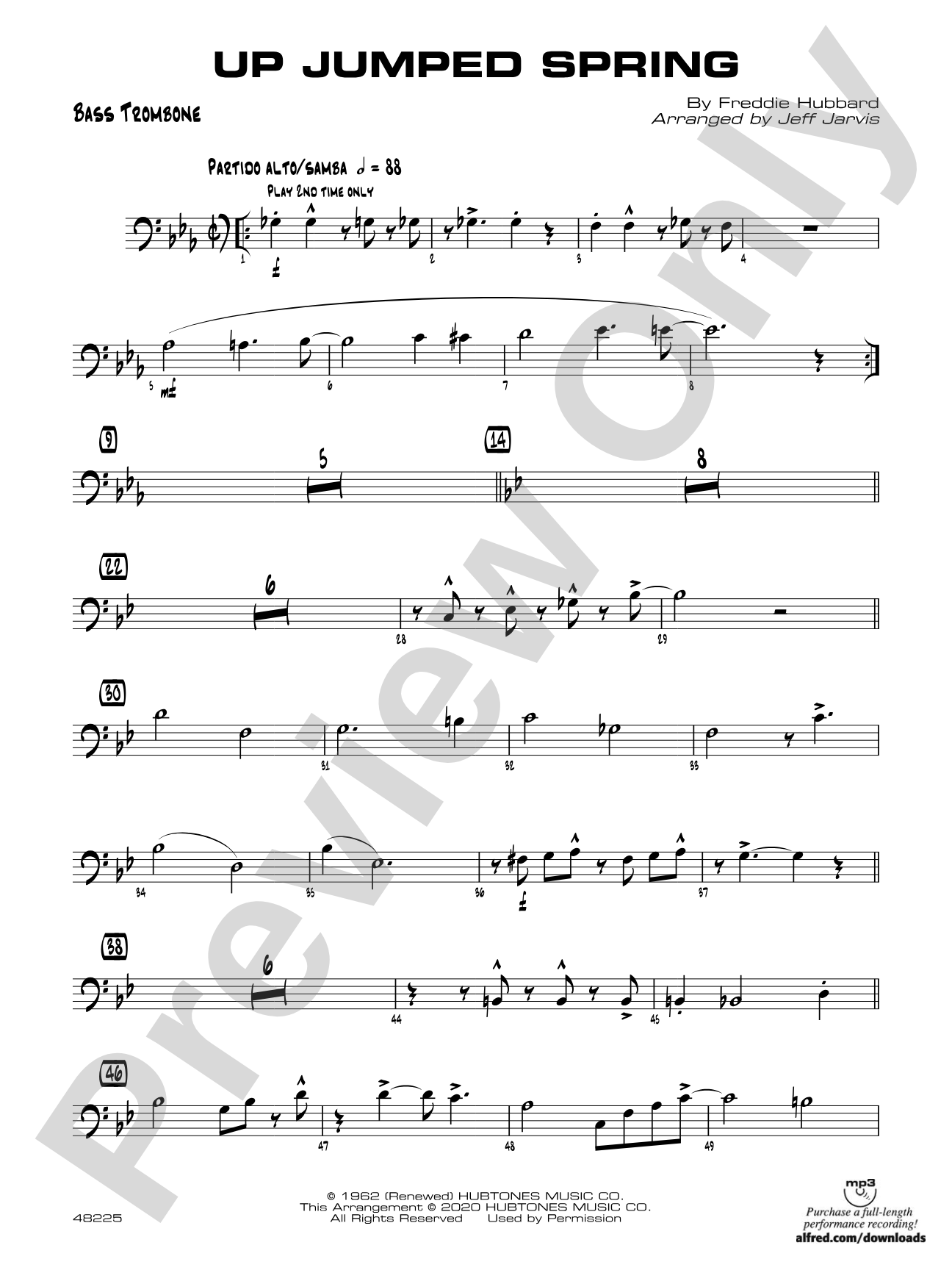 Up Jumped Spring: Bass Trombone