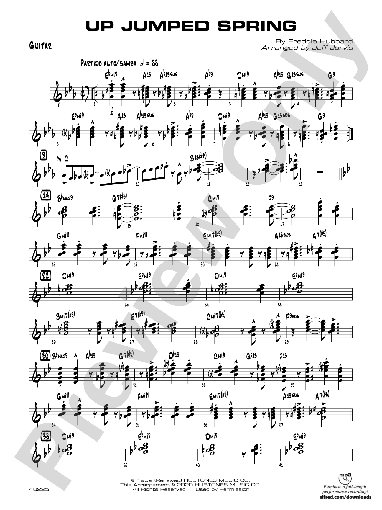 Up Jumped Spring: Guitar