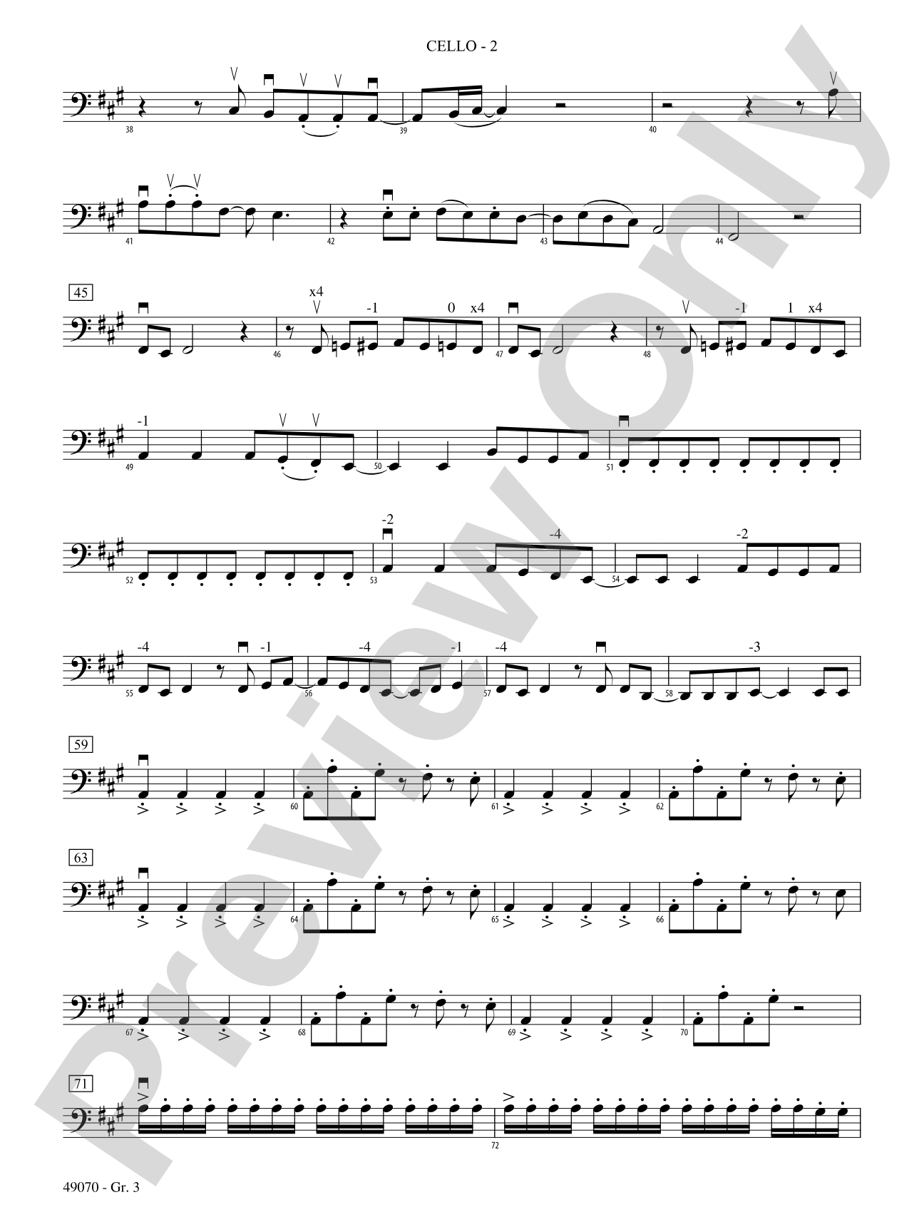 Crazy Train: Cello - Grade 3