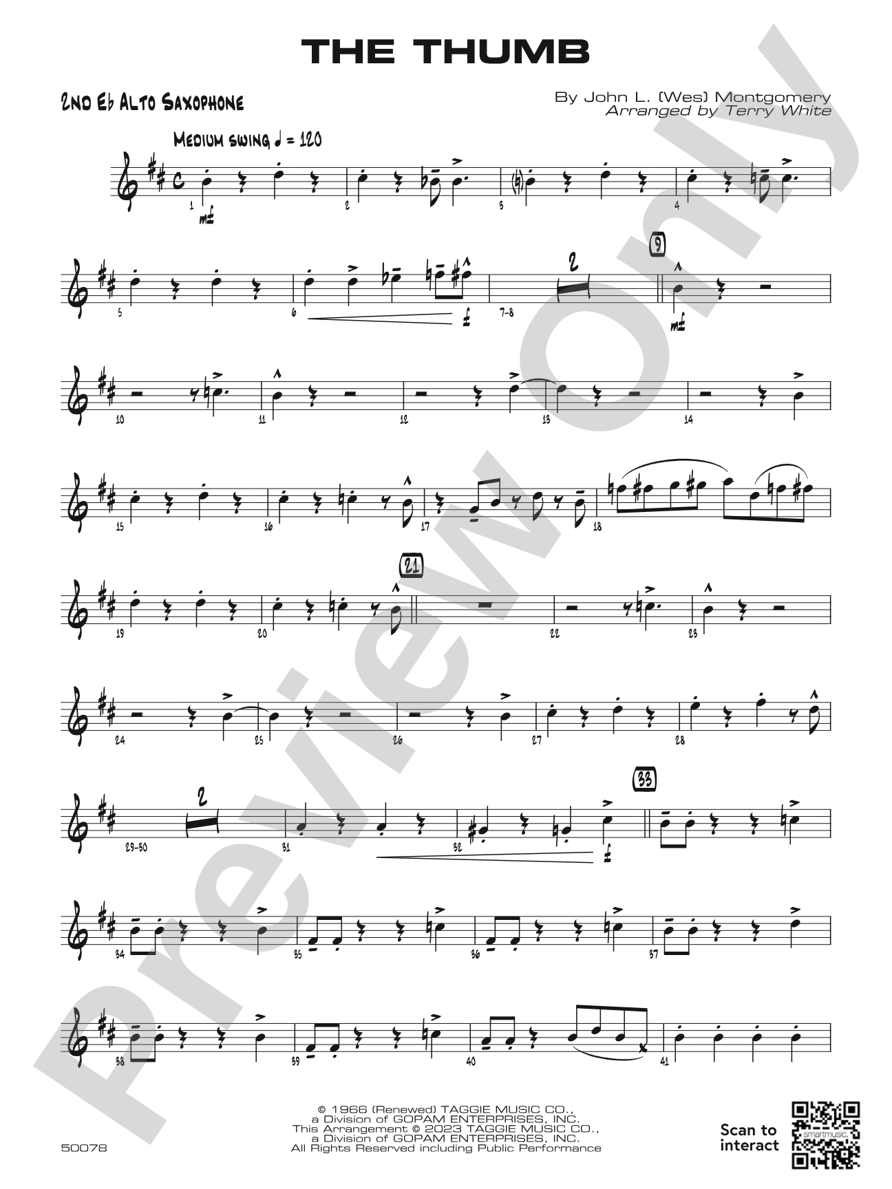The Thumb: 2nd E-flat Alto Saxophone