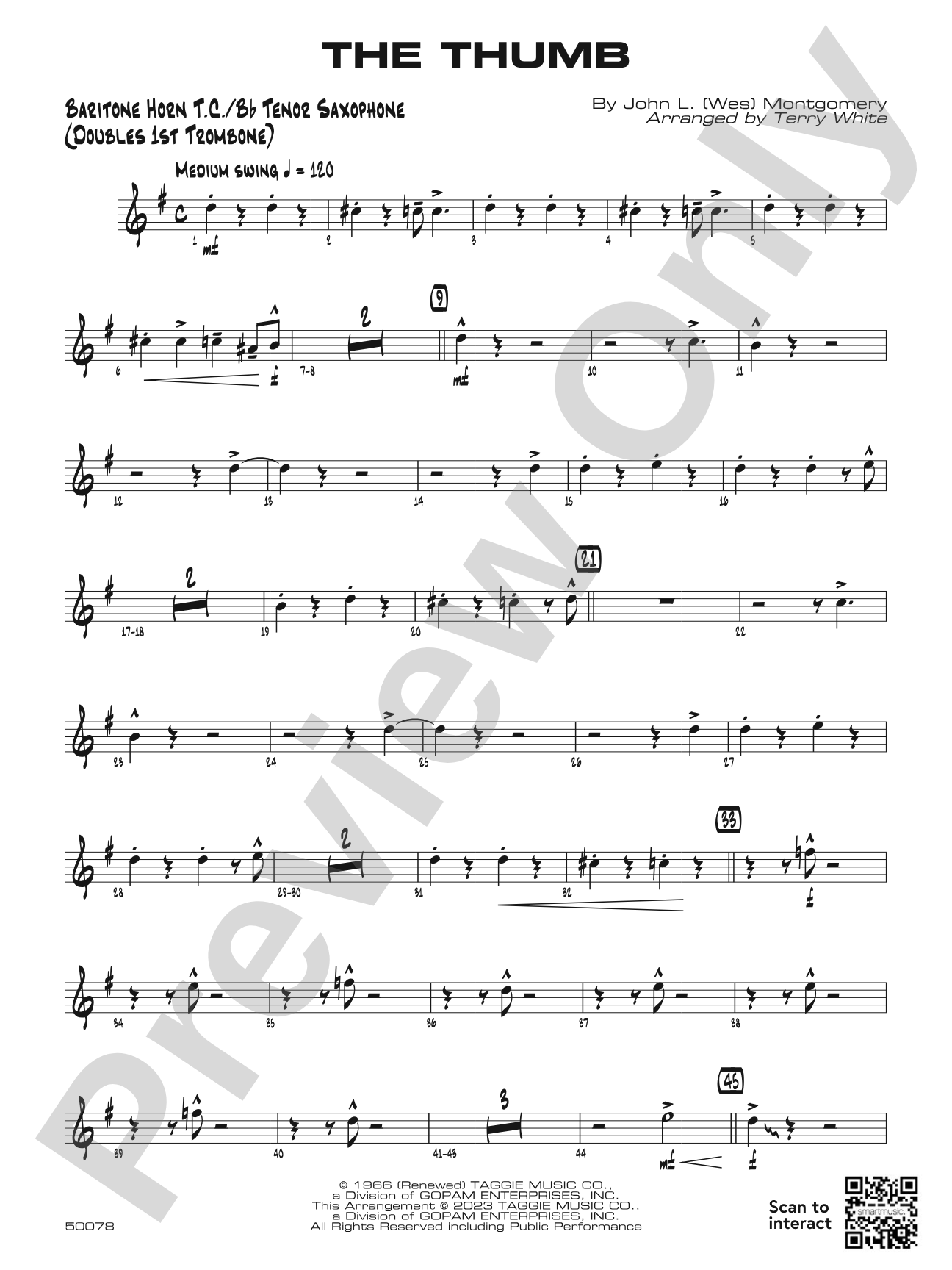 The Thumb: Baritone T.C.