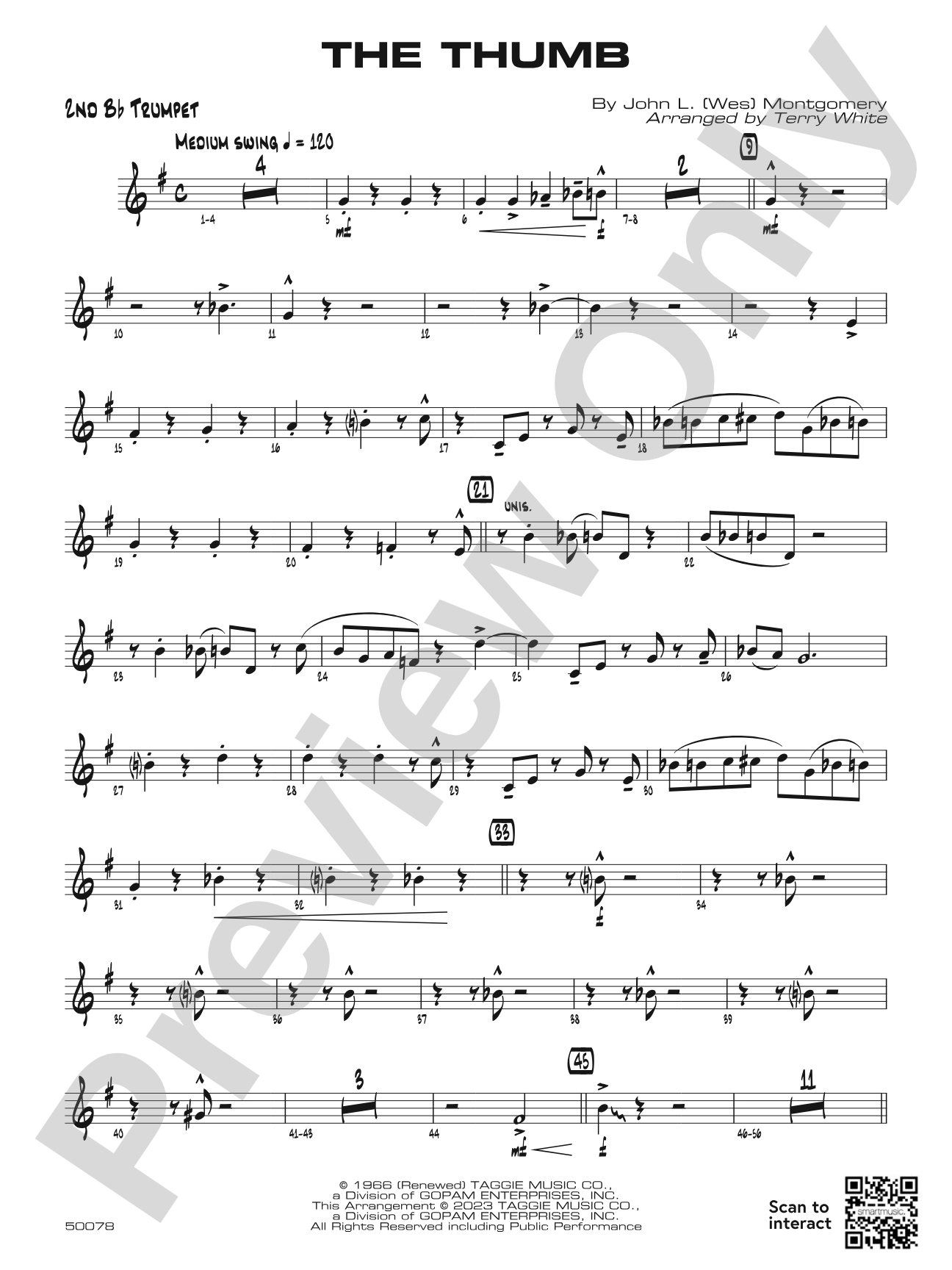 The Thumb: 2nd B-flat Trumpet