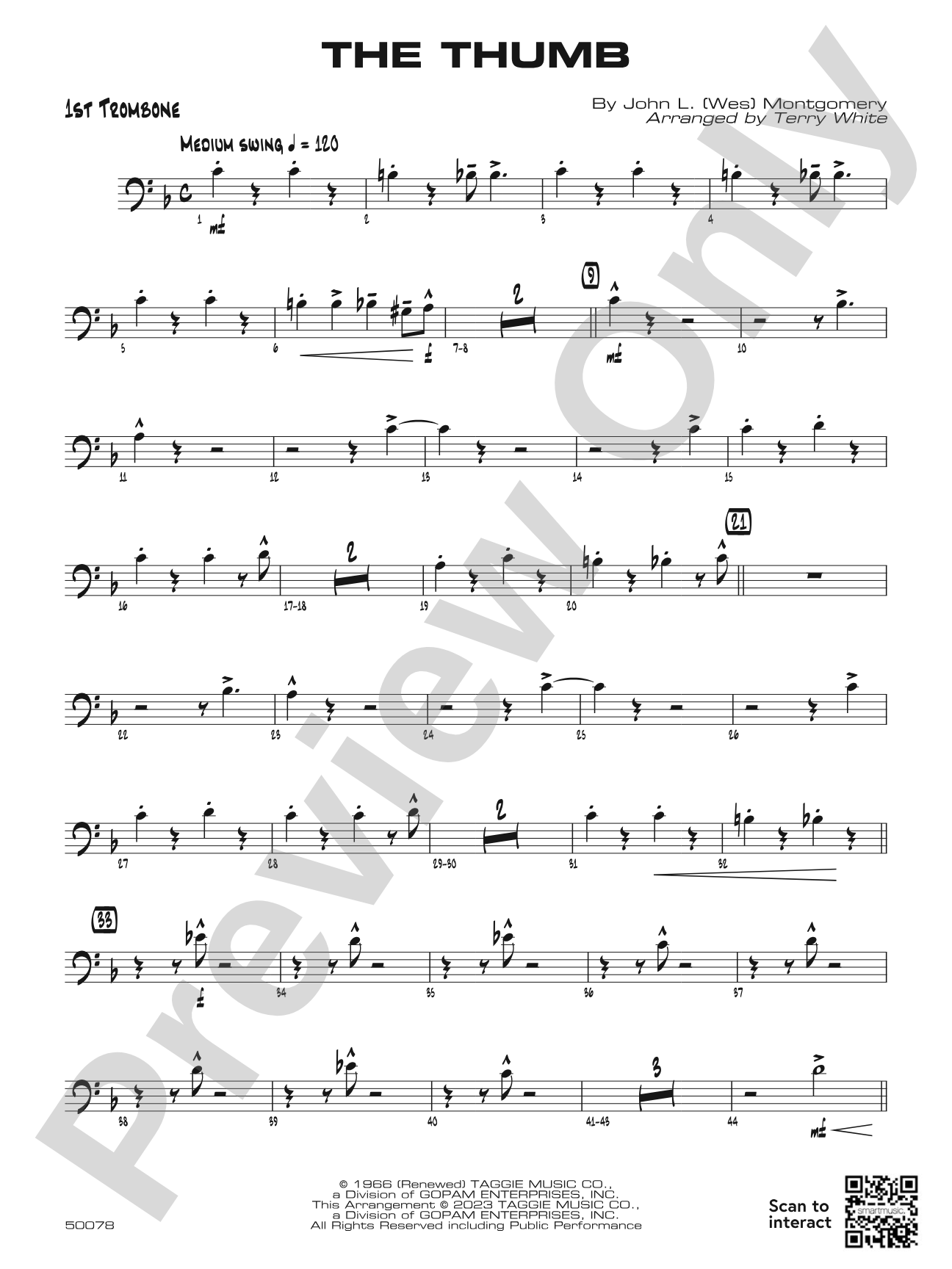 The Thumb: 1st Trombone