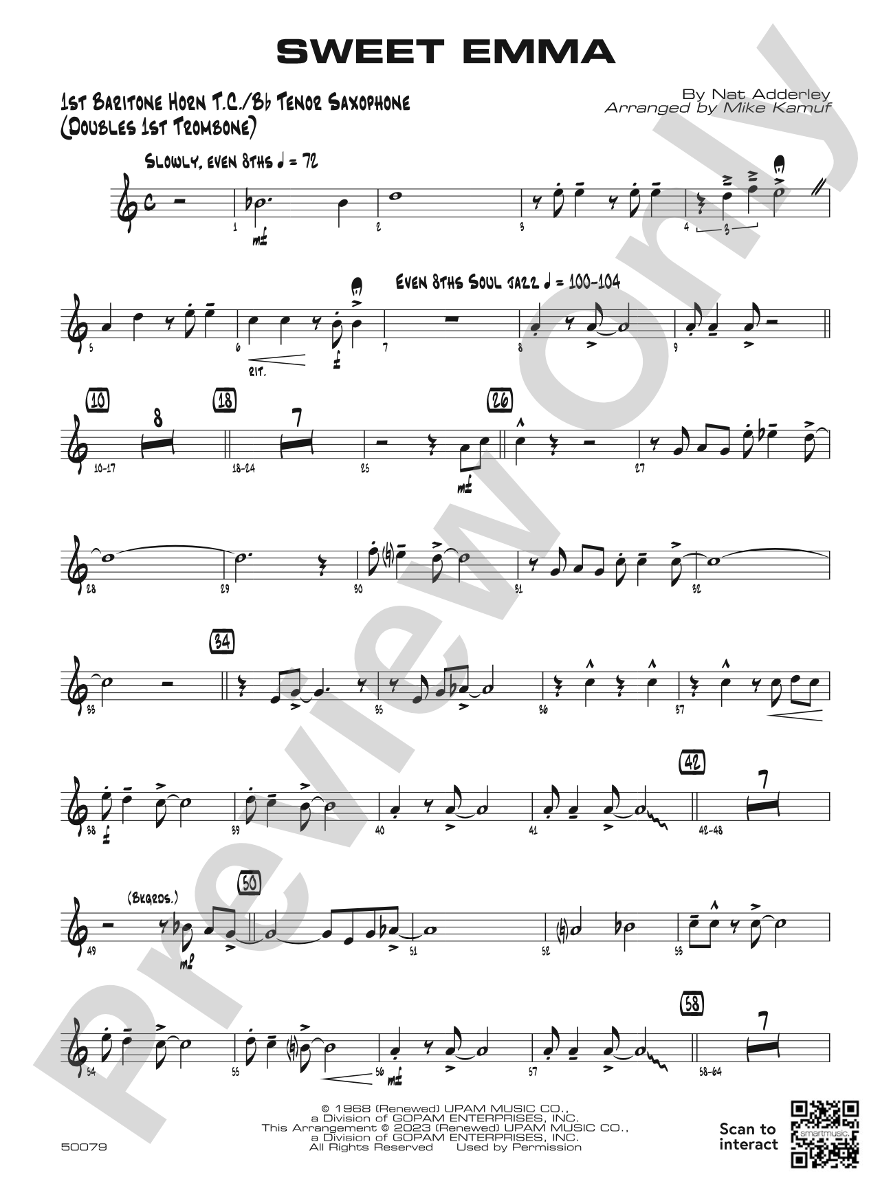 Sweet Emma: Baritone T.C.