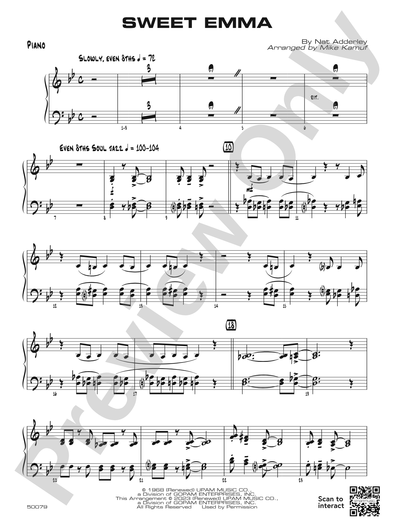Sweet Emma: Piano Accompaniment