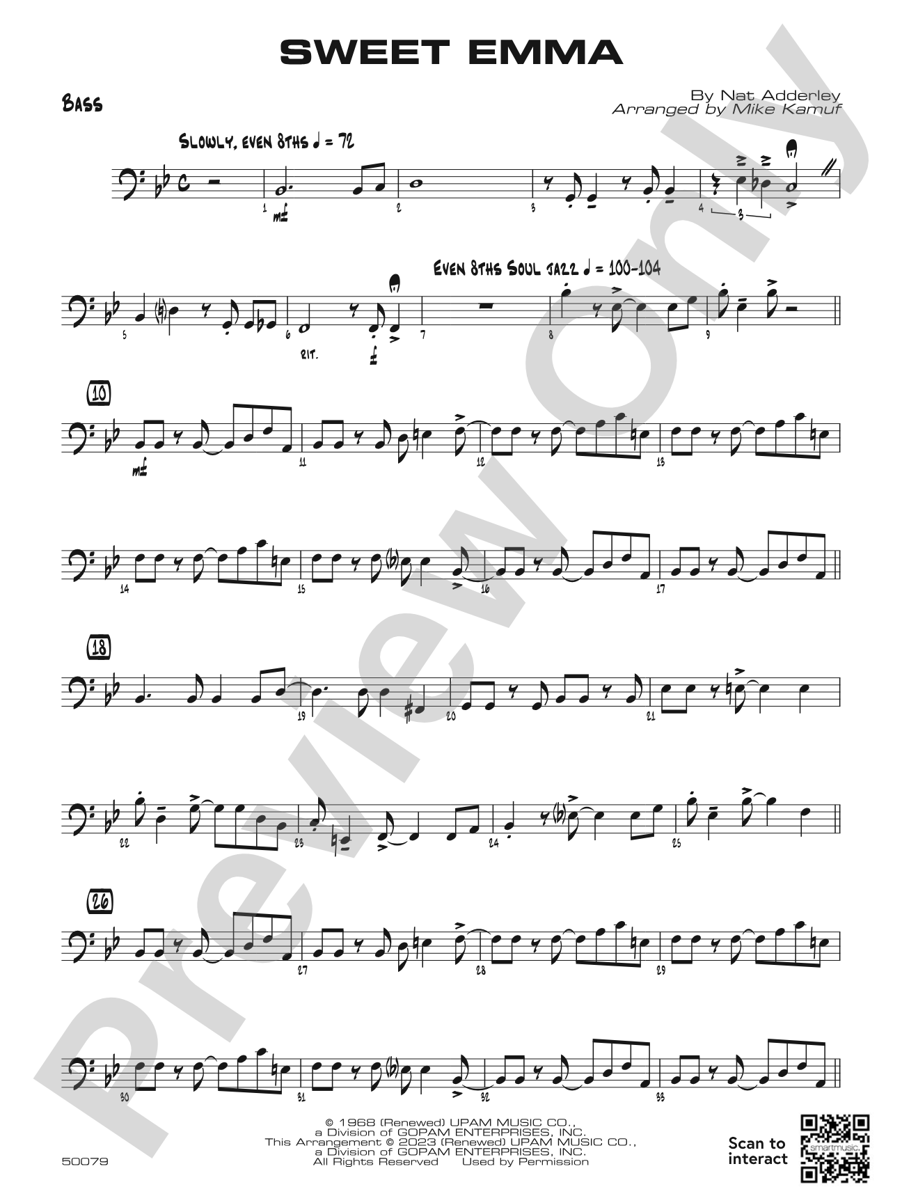 Sweet Emma: String Bass