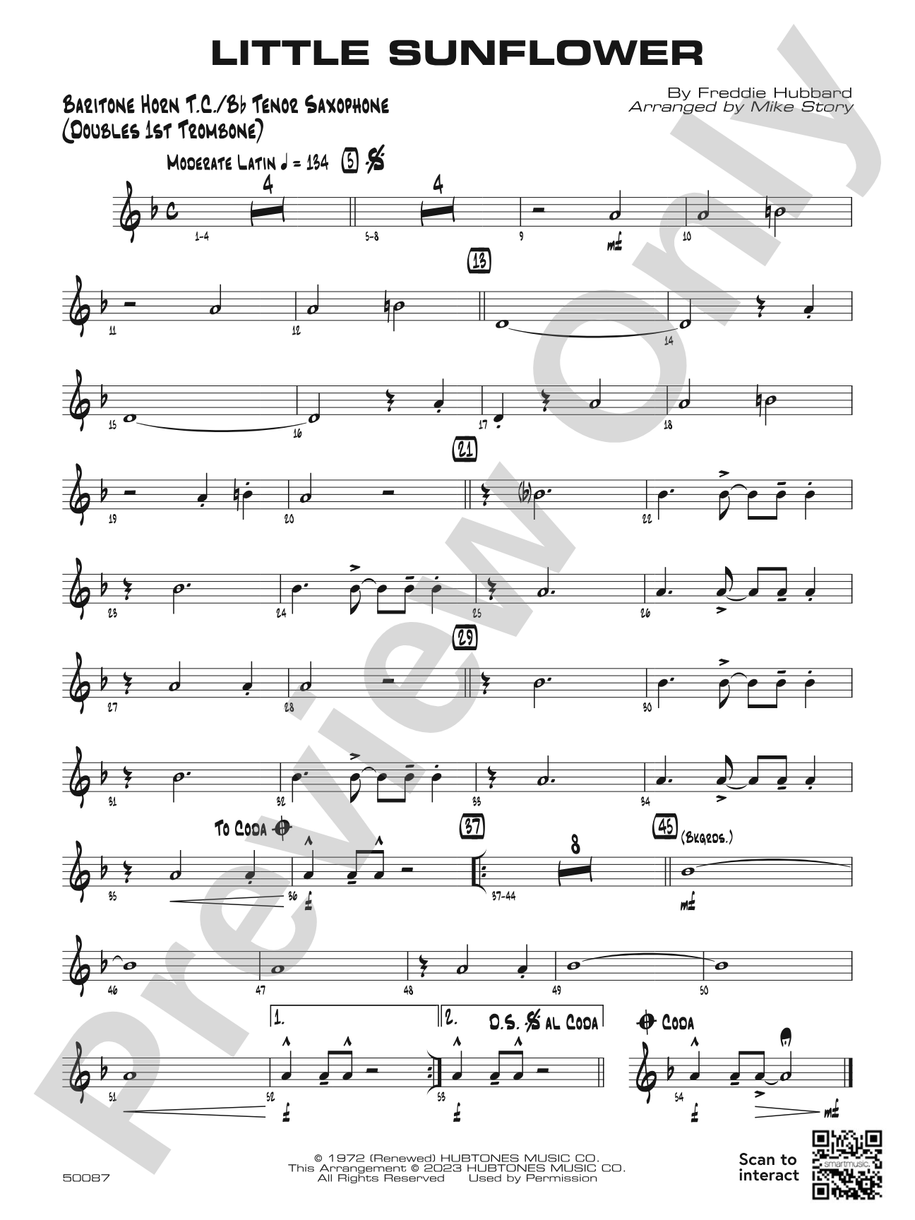 Little Sunflower: Baritone T.C.