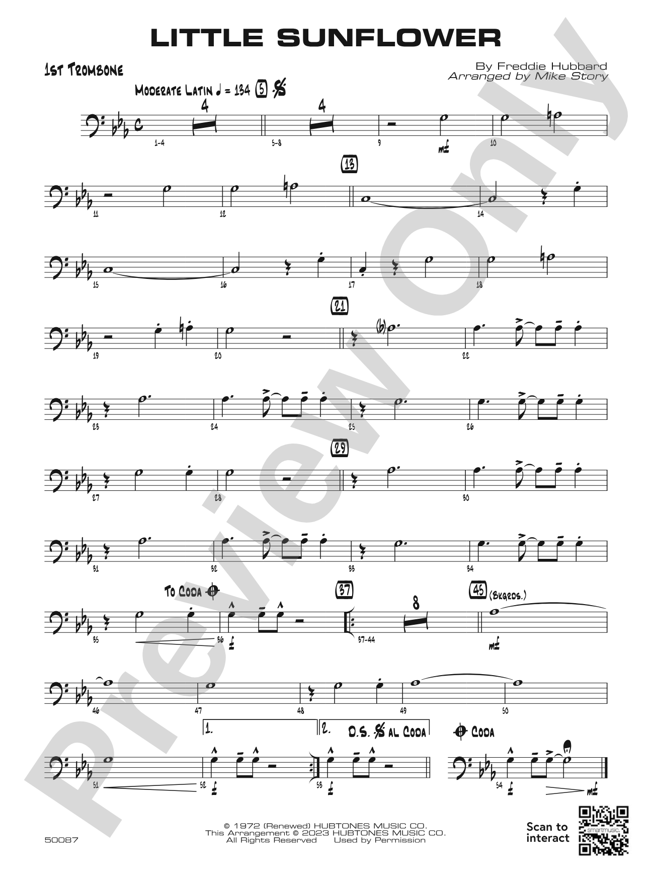 Little Sunflower: 1st Trombone