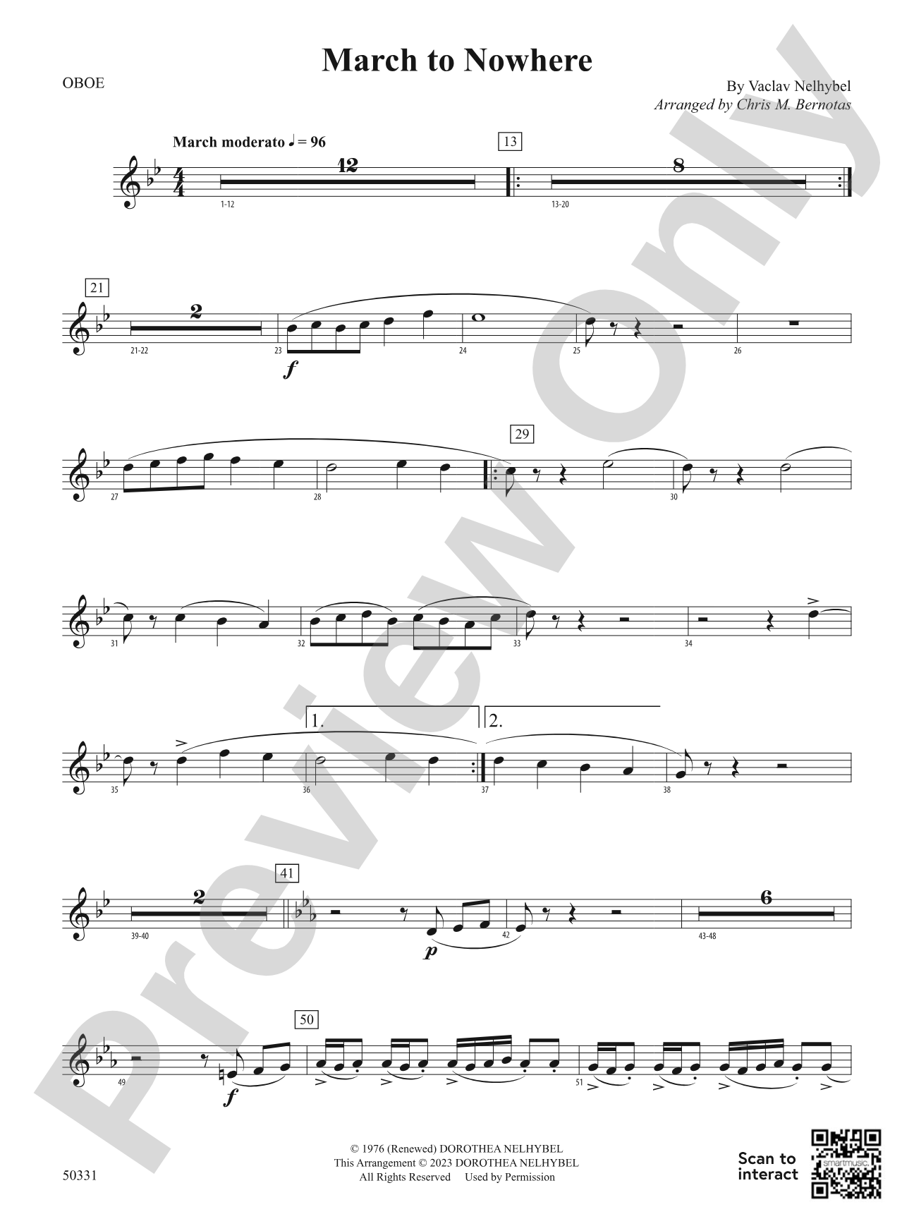 March to Nowhere: Oboe