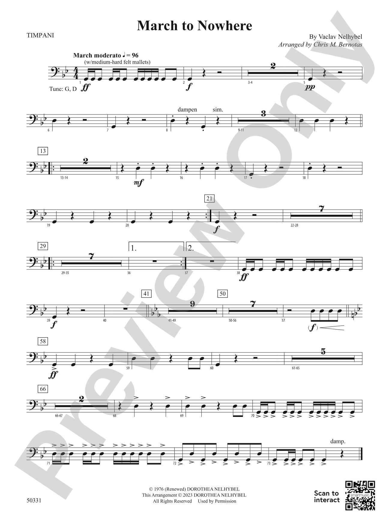 March to Nowhere: Timpani
