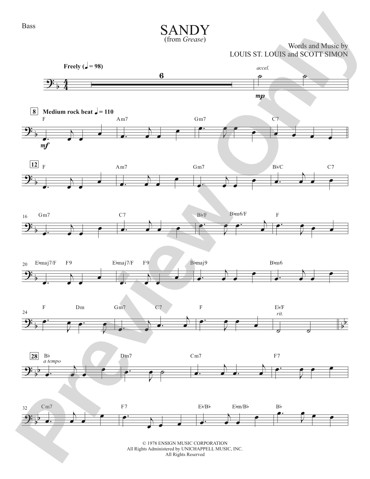 Sandy: Electric Bass
