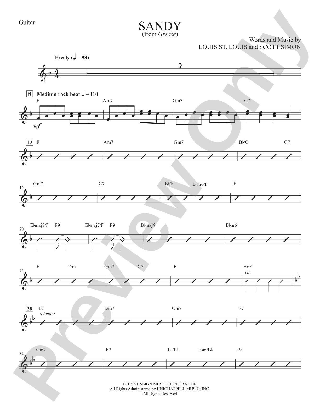 Sandy: Guitar