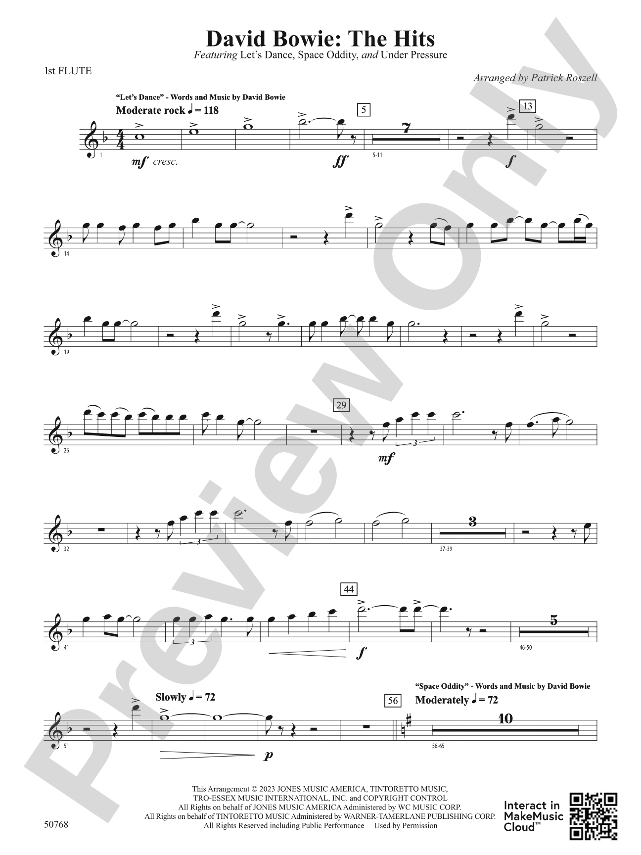 David Bowie: The Hits: Flute