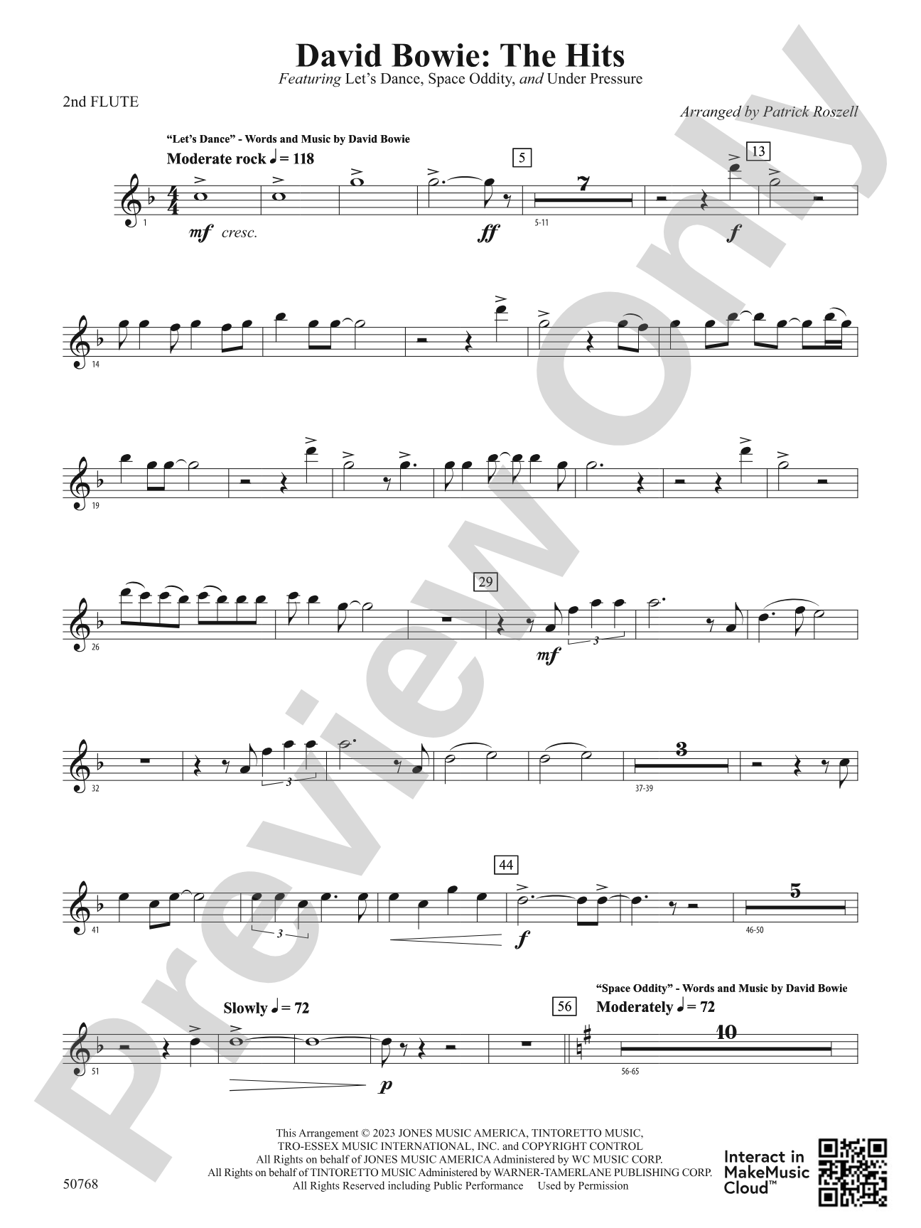 David Bowie: The Hits: 2nd Flute
