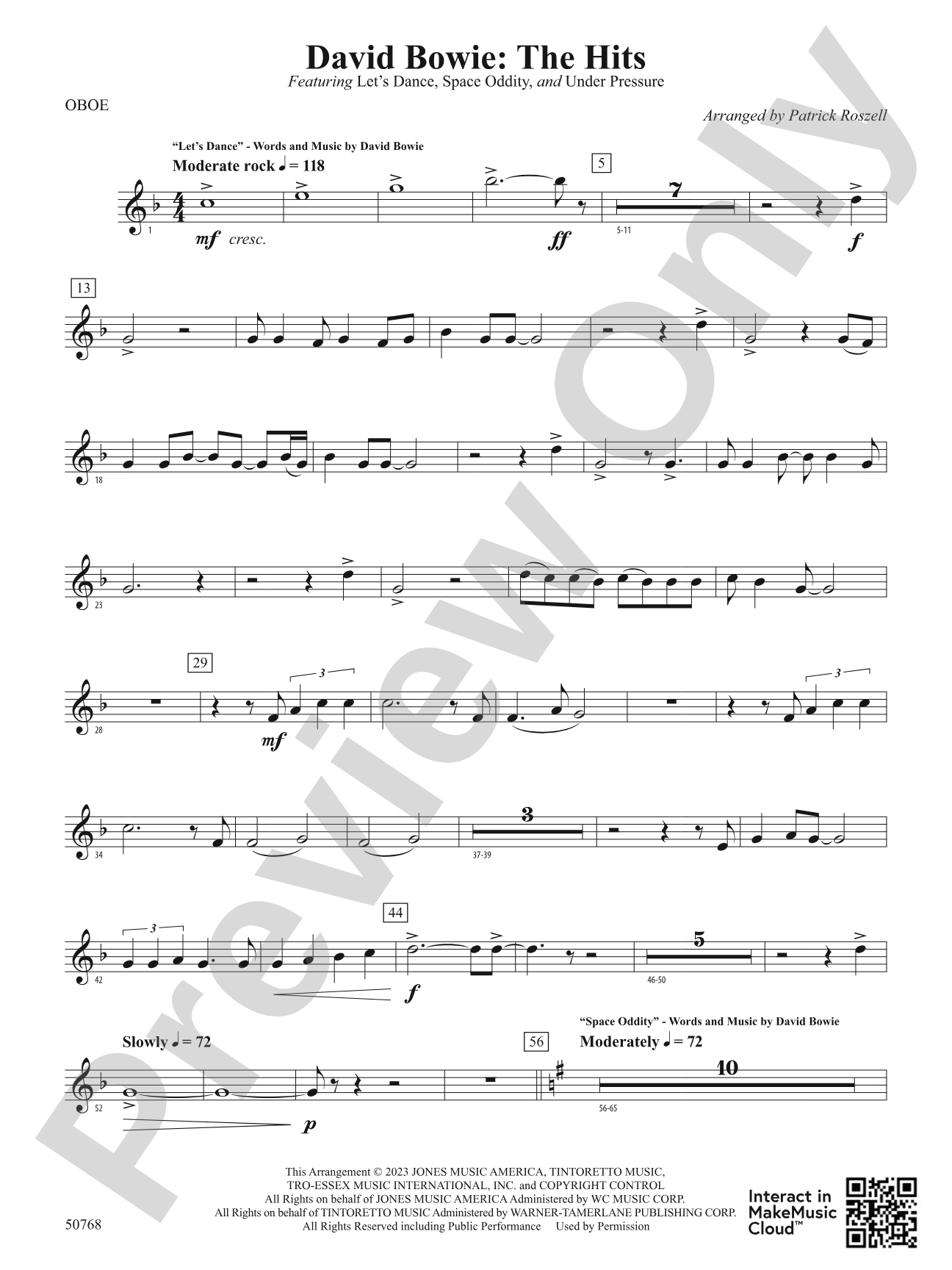 David Bowie: The Hits: Oboe