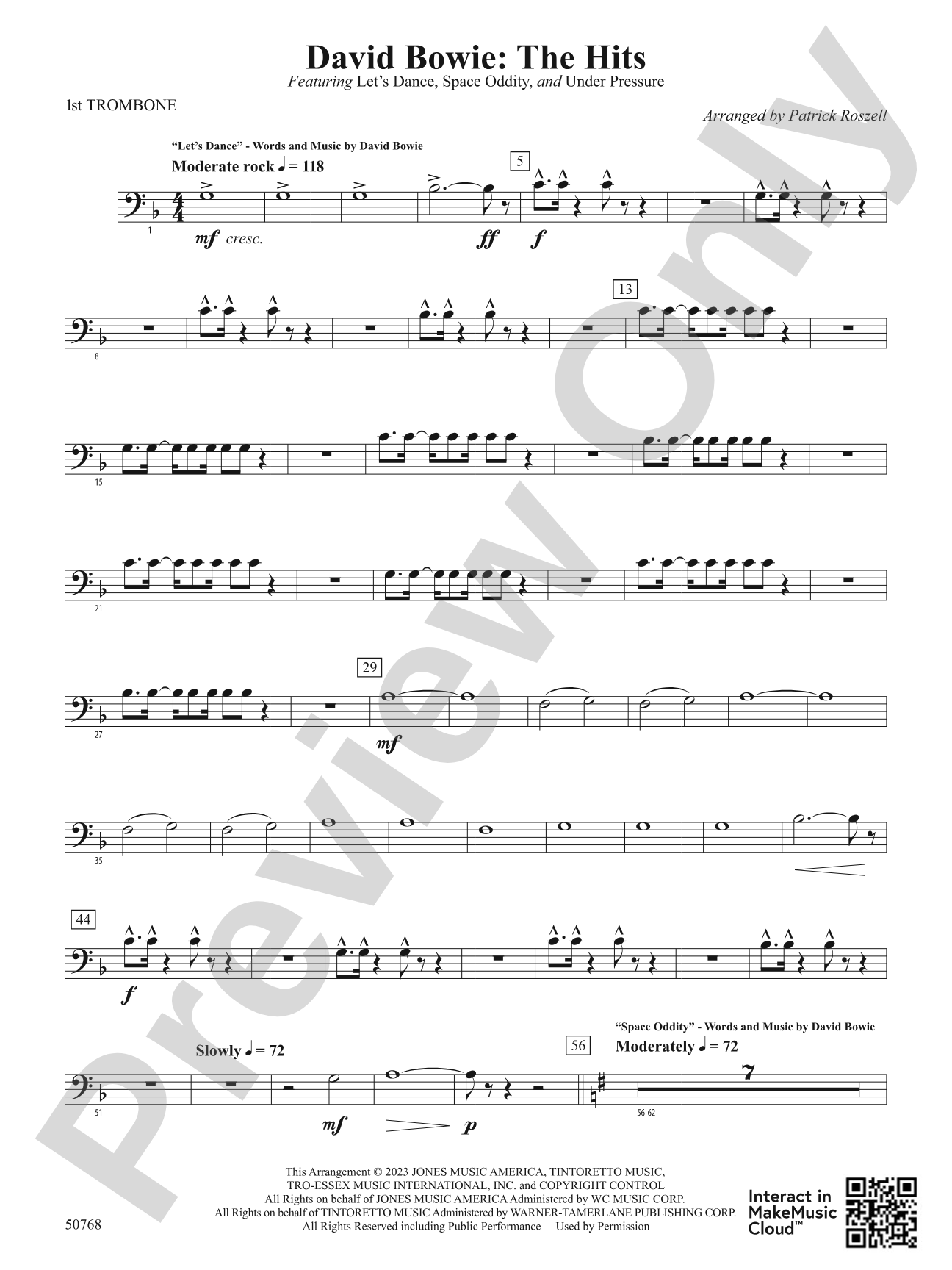 David Bowie: The Hits: 1st Trombone