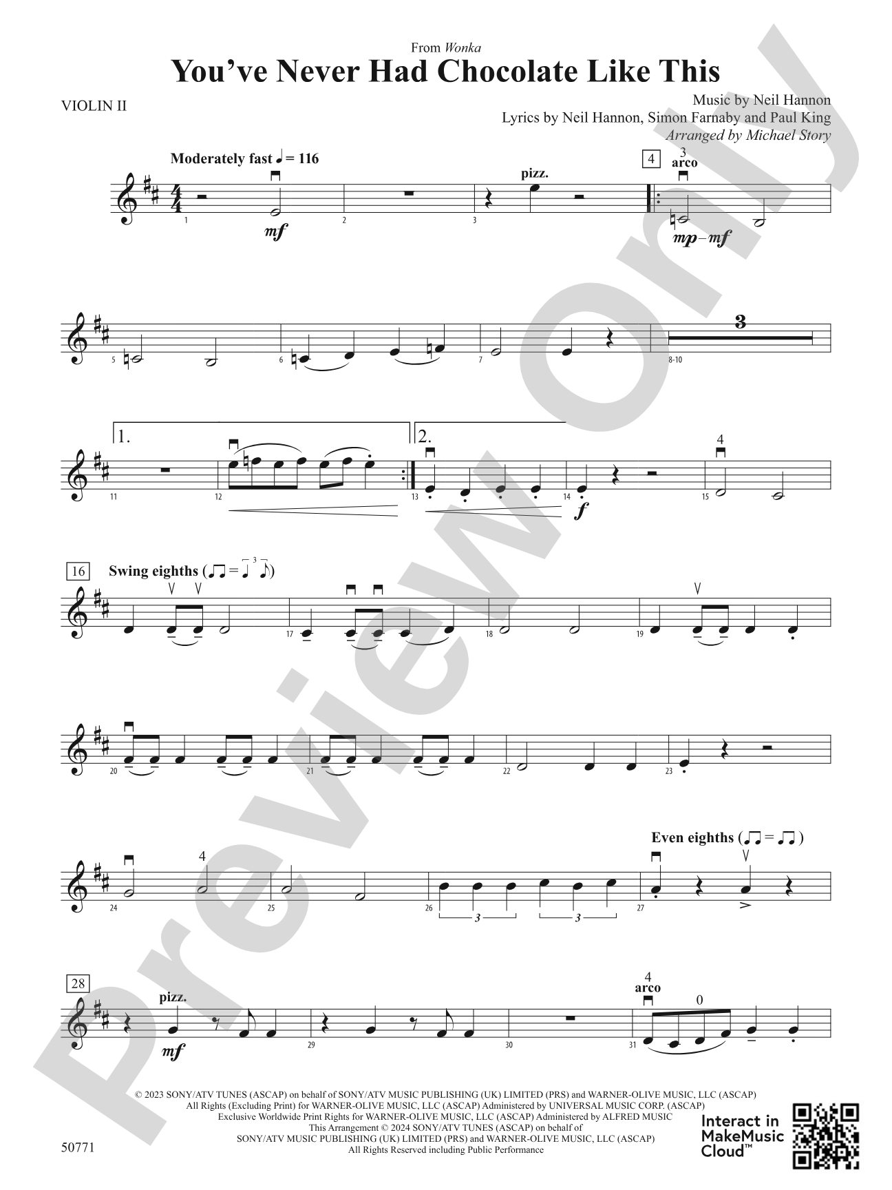 You've Never Had Chocolate Like This: 2nd Violin