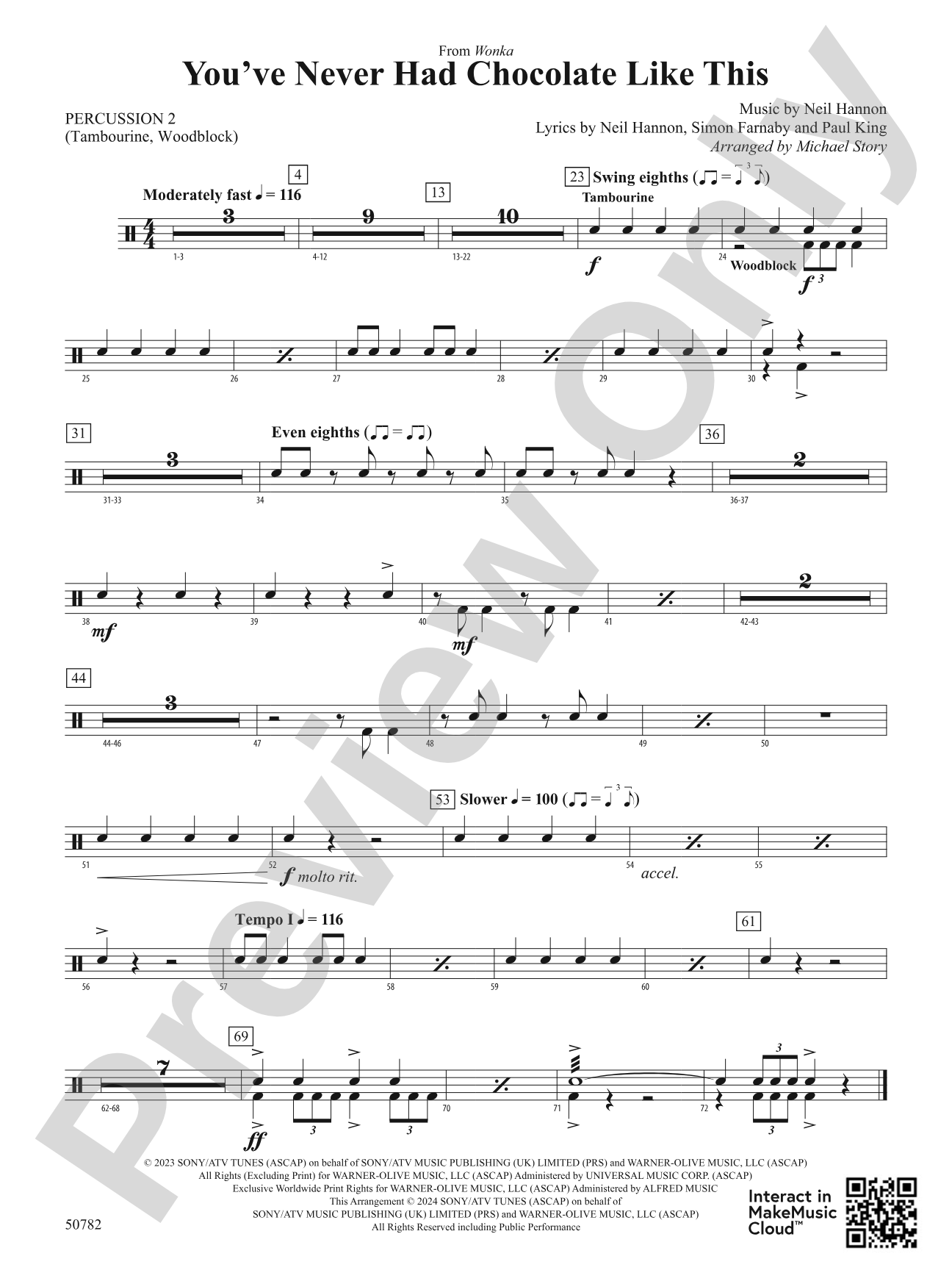 You've Never Had Chocolate Like This: 2nd Percussion